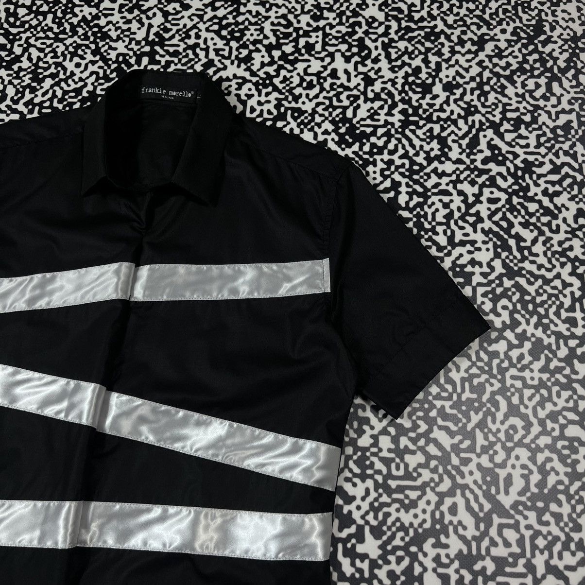 Frankie Morello Vintage Y2K Frankie Morello Striped Jail Style Luxury Shirt Size US L / EU 52-54 / 3 - 11 Thumbnail
