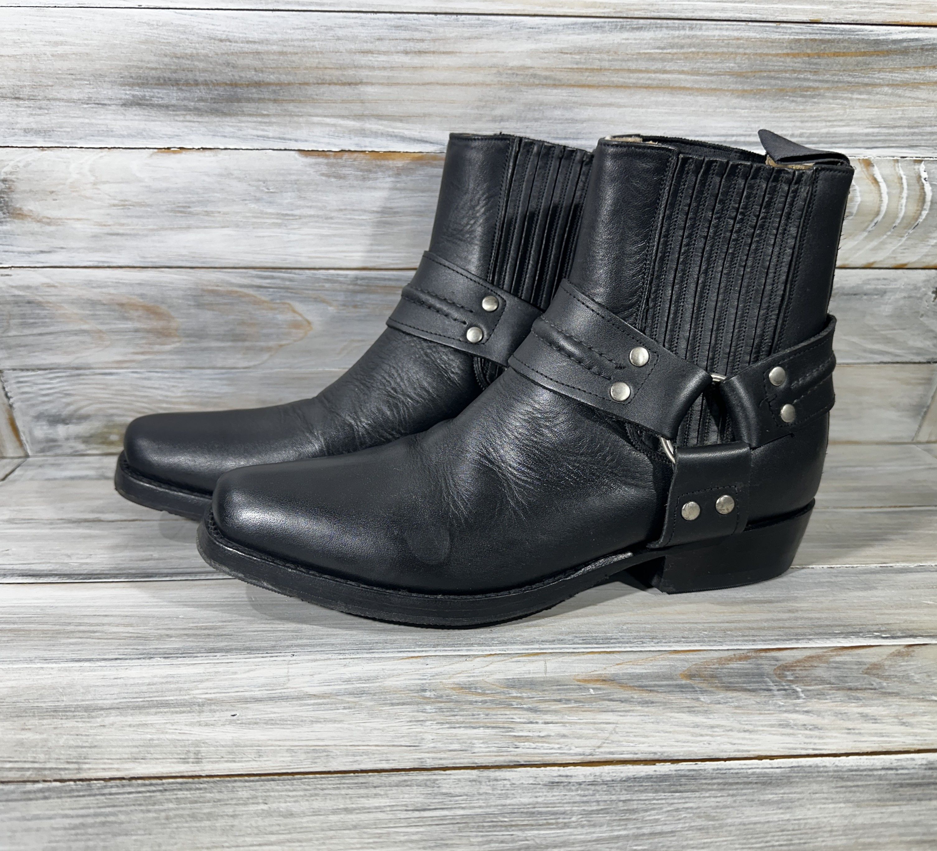 Cowboy Equipment × Leather Tony Mora 1161 TX SV CLUB BLACK Cowboy Motorcycle Boots Size US 7 / EU 40 - 21 Thumbnail