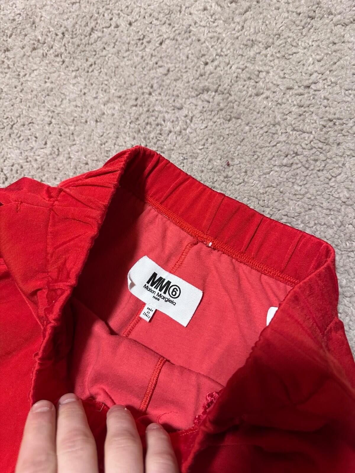 Maison Margiela Maison Margiela MM6 Red Pant Sz S Size 25" / US 0 / IT 36 - 6 Thumbnail