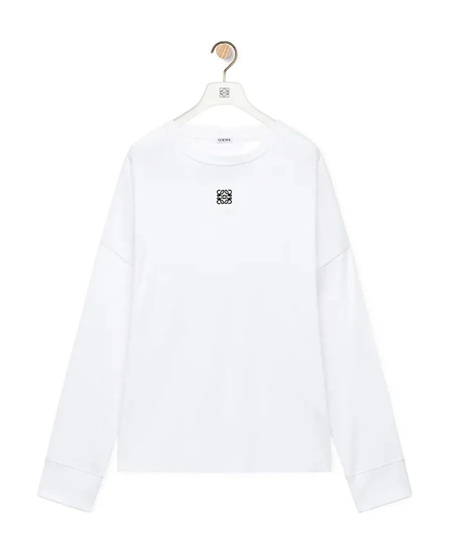 Loewe Loewe white anagram long sleeve T shirt S Size US S / EU 44-46 / 1 - 1 Thumbnail