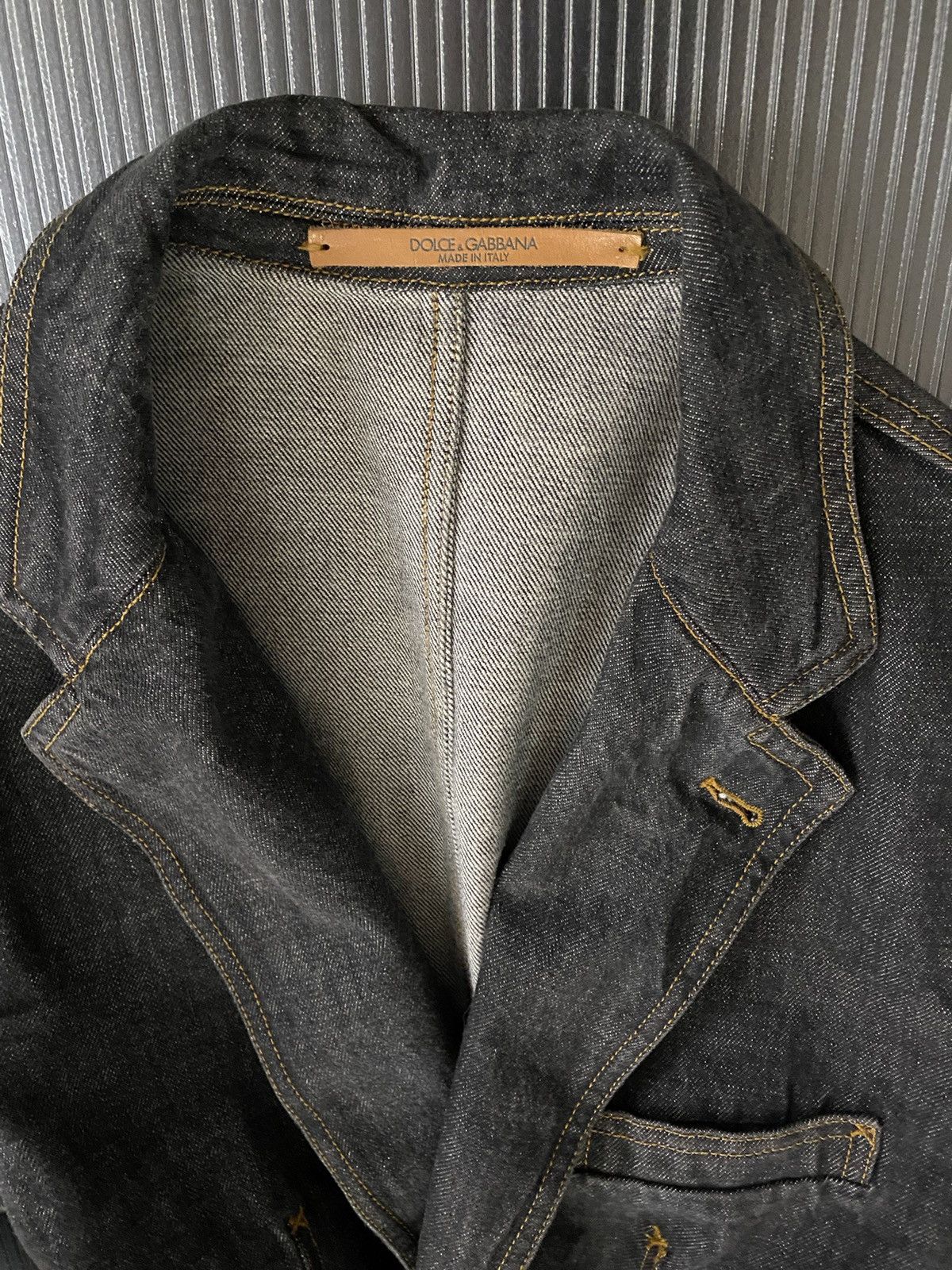 Dolce & Gabbana Dolce and Gabbana 🇮🇹 blue indigo denim D6AK jacket 54 VGC Size 44R - 9 Thumbnail