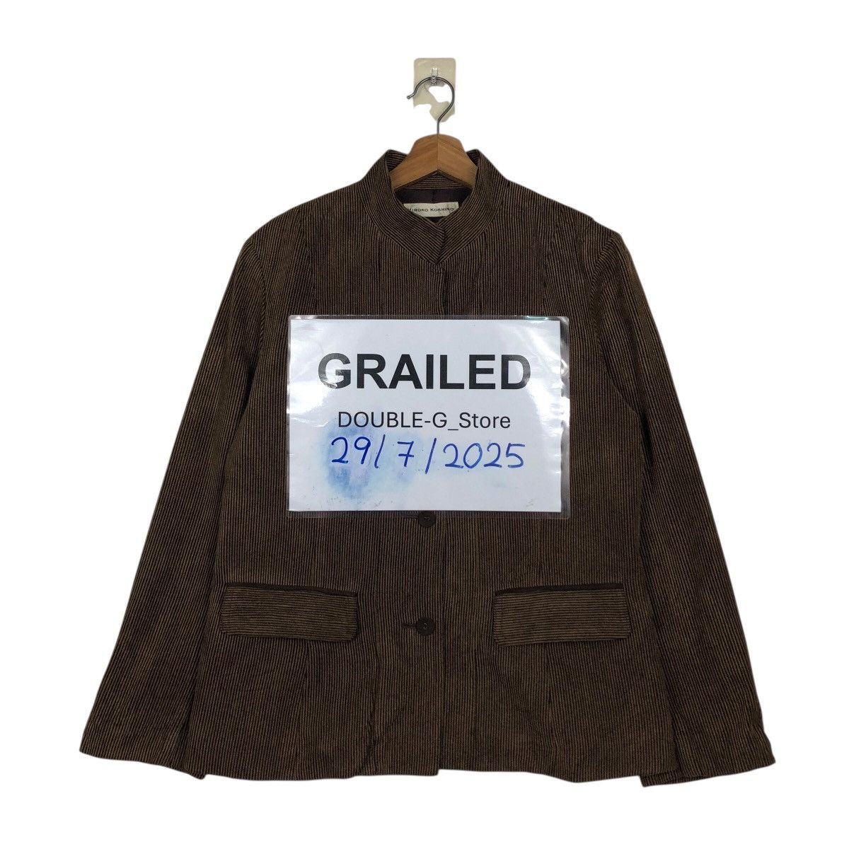 Hiroko Koshino Homme 📌Corduroy Chore Work Jacket Button Hiroko Koshino Size US M / EU 48-50 / 2 - 1 Thumbnail