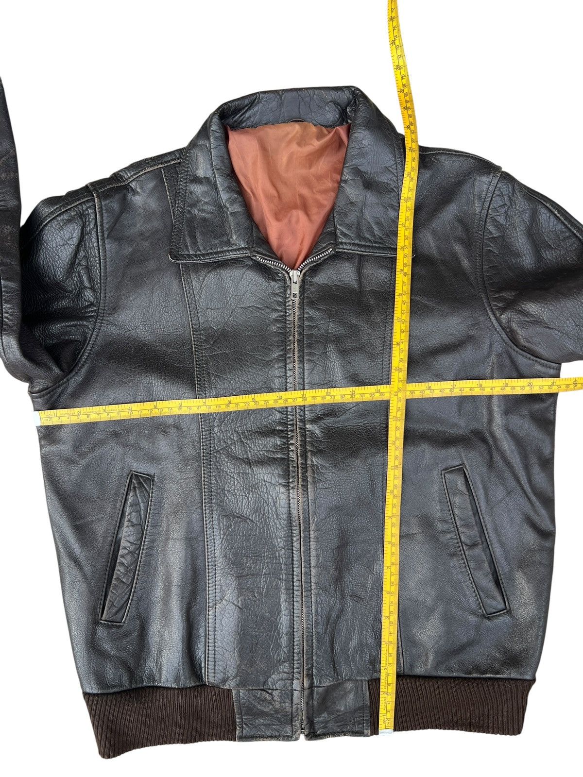 Vintage Vintage 80s Black Bomber Leather Jacket Size US M / EU 48-50 / 2 - 13 Thumbnail