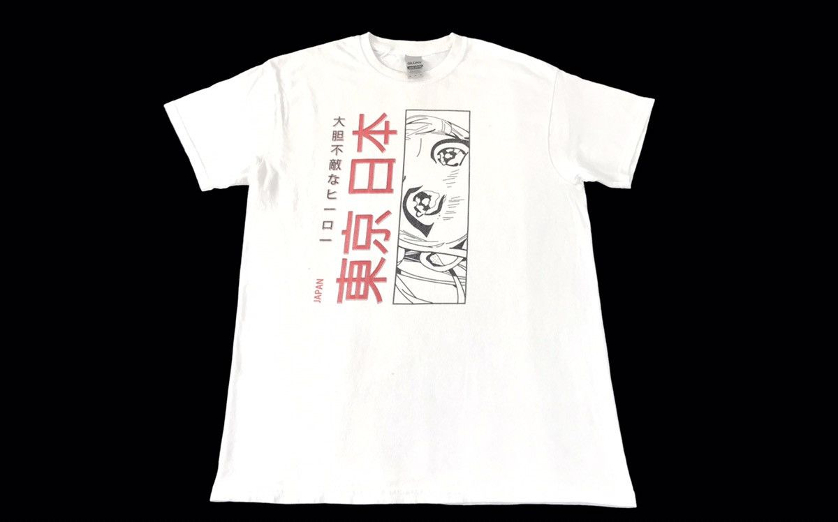 Anime Anime Manga Fearless Hero Tokyo Japan Eyes Printed Tee Size US M / EU 48-50 / 2 - 1 Thumbnail