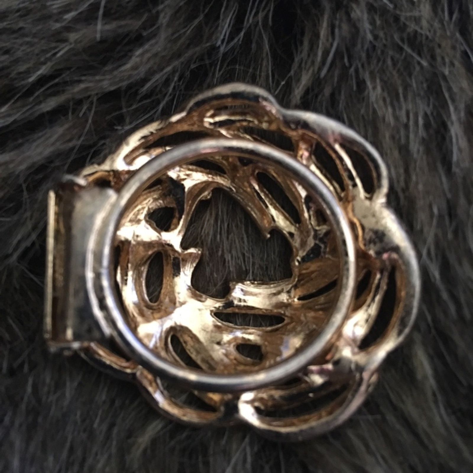 Vintage Vintage gold tone swirl design scarf clip Size ONE SIZE - 3 Thumbnail