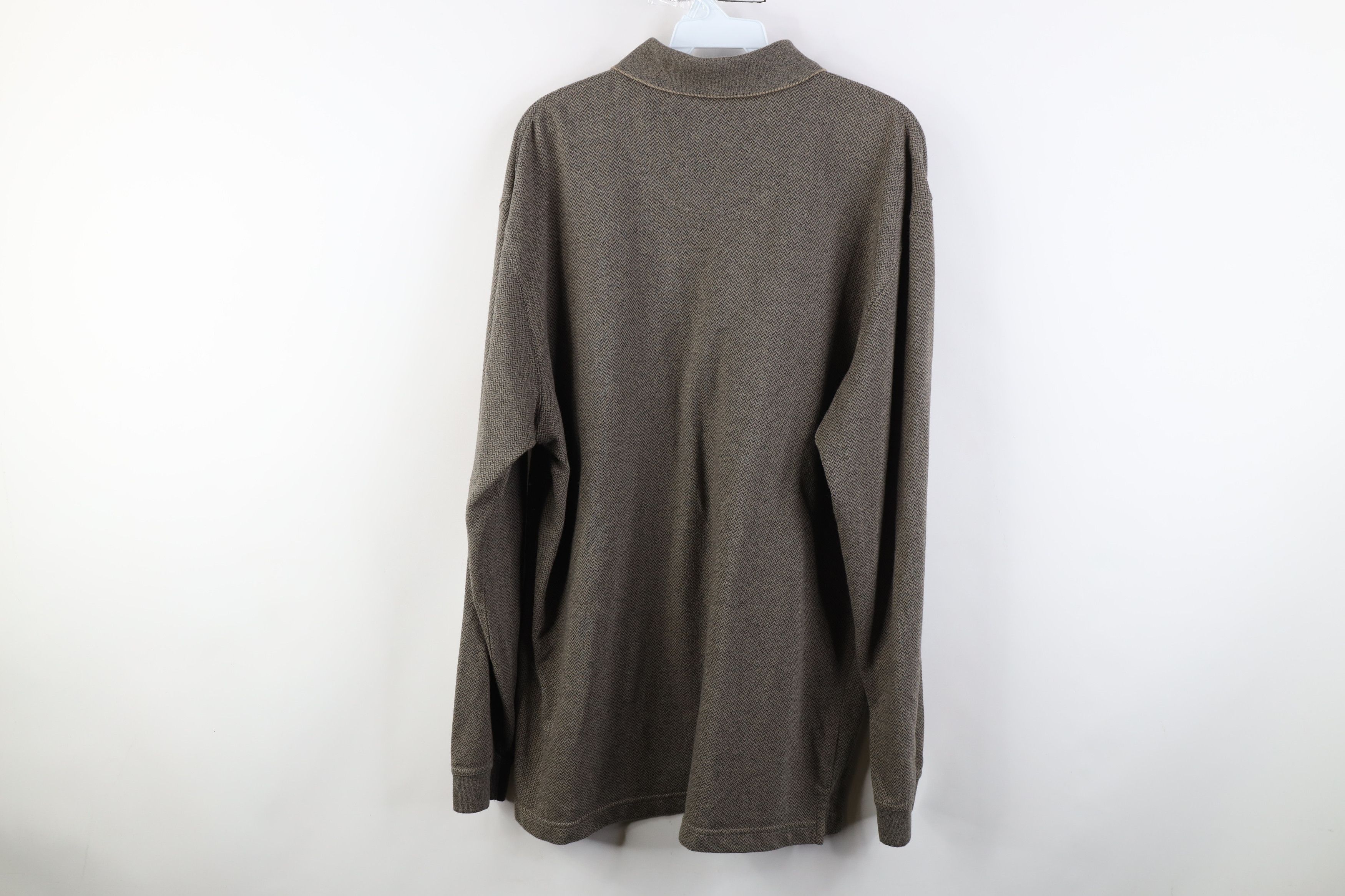 Vintage Vintage 90s Streetwear Knit Long Sleeve Rugby Polo Shirt Size US XL / EU 56 / 4 - 9 Thumbnail