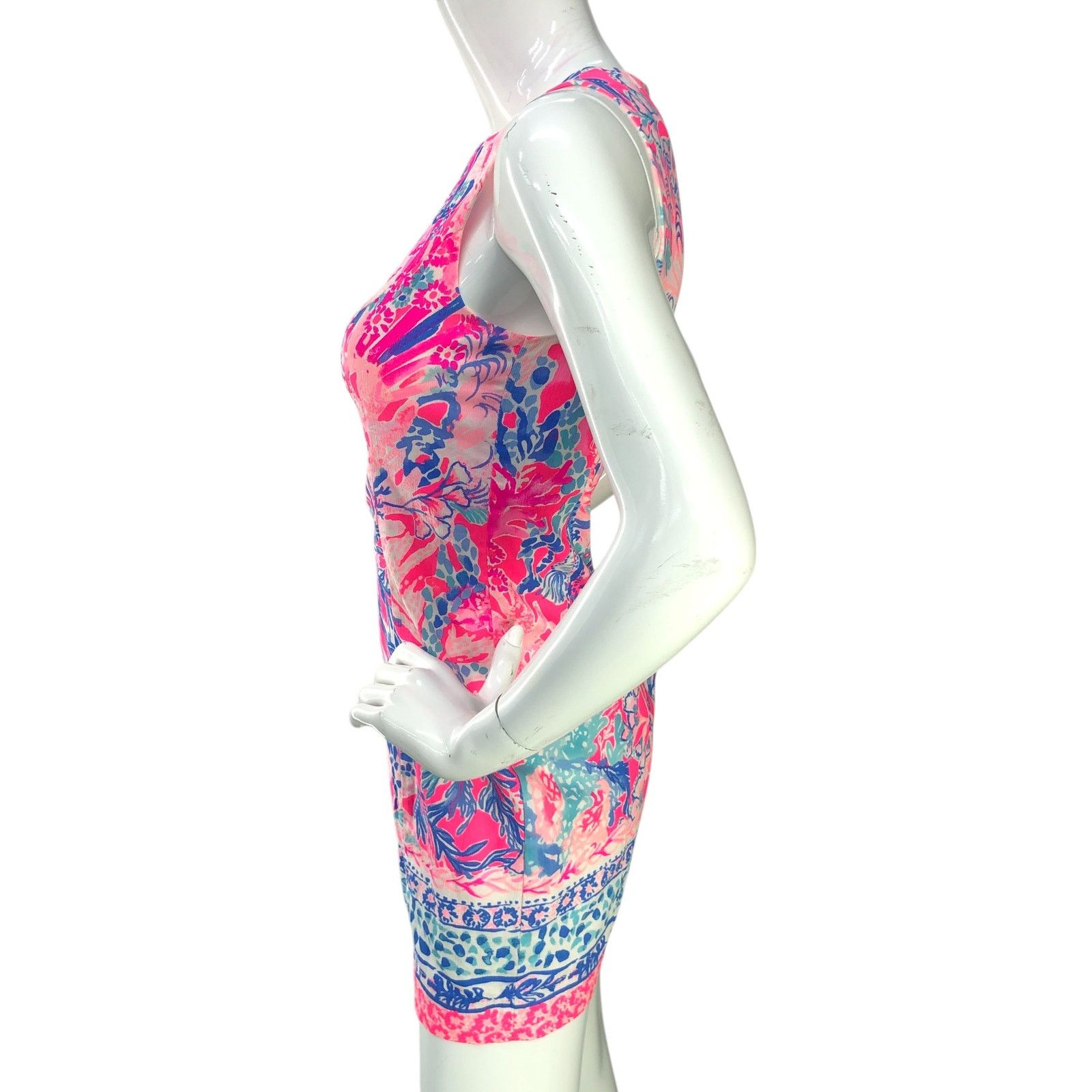 Lilly Pulitzer Lilly Pulitzer 00 Dress Mila Shift Coral Resort Sleeveless Size XXS / US 00 / IT 34 - 5 Thumbnail