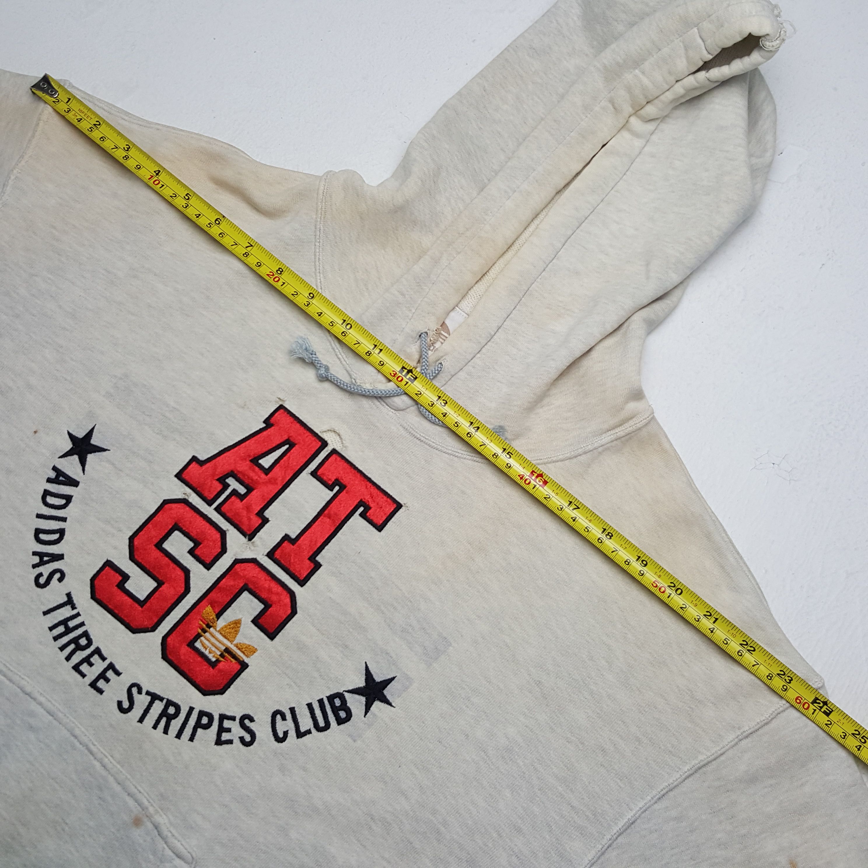 Adidas × Japanese Brand × Vintage Vintage Adidas Three Stripes Club American Sportwear Hoodies Size US L / EU 52-54 / 3 - 5 Thumbnail