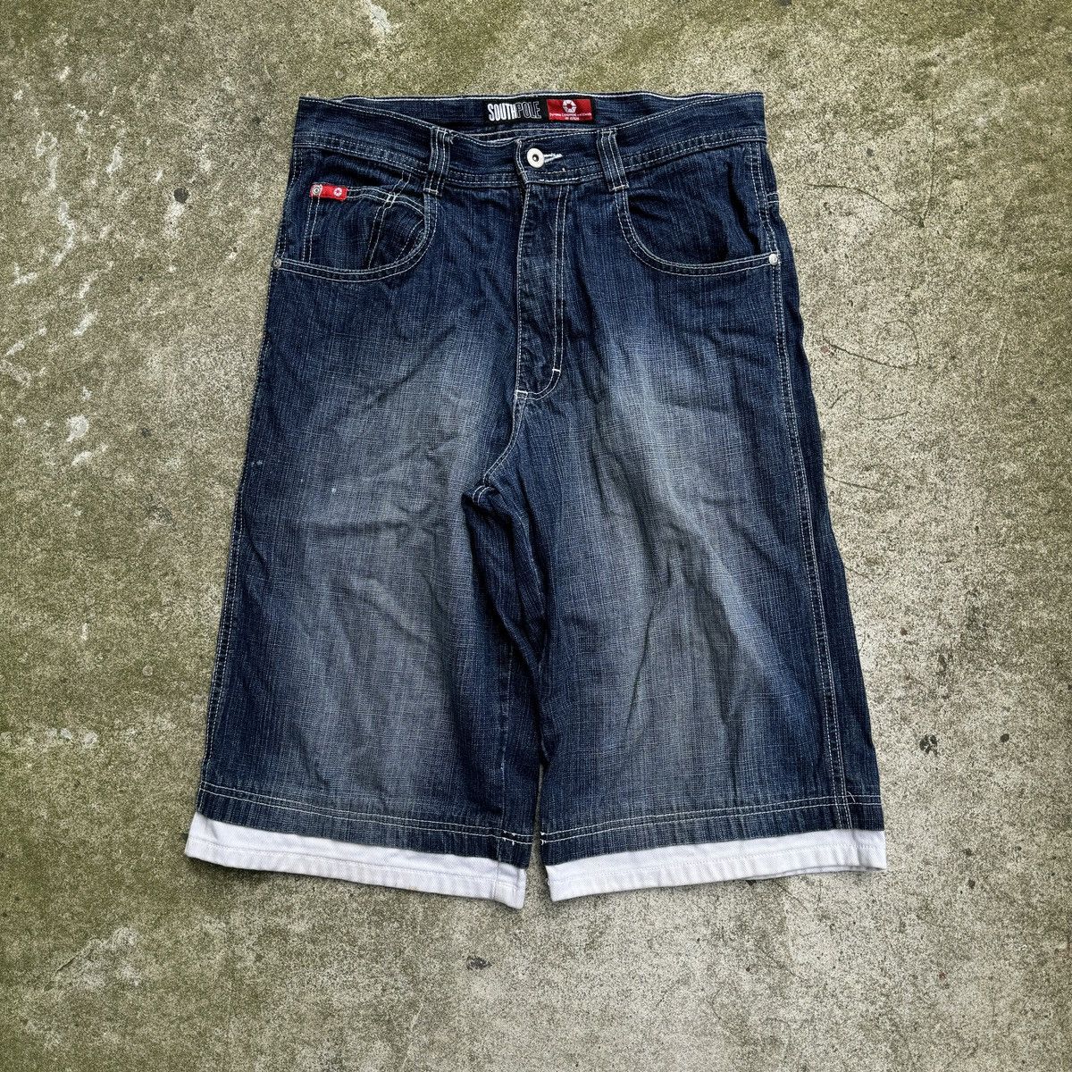 Southpole Y2K Southpole Faded Skater Jean Shorts ERD Grunge Thrashed Size US 32 / EU 48 - 1 Thumbnail