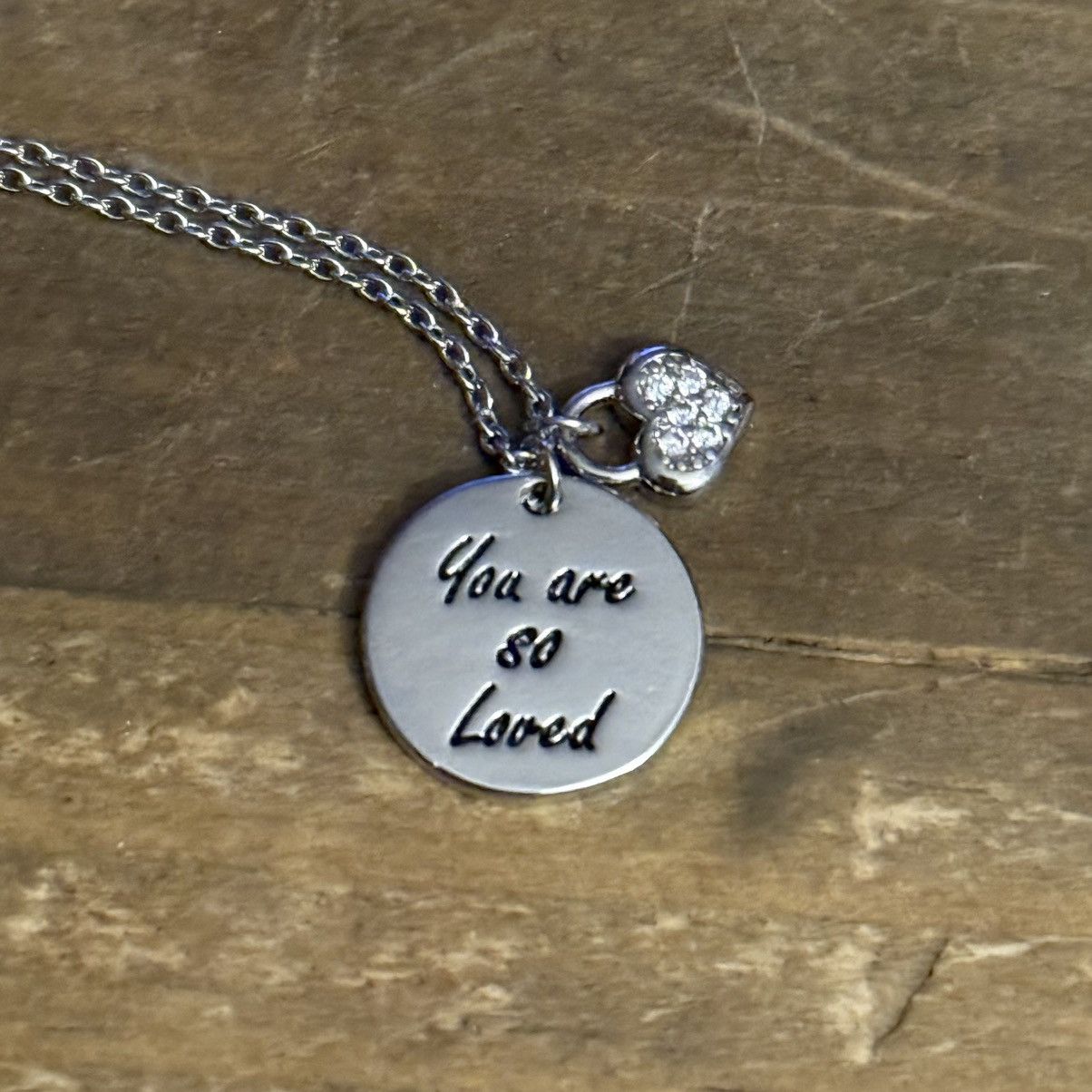 Other You Are So Loved Rhodium dipped pendant necklace Size ONE SIZE - 3 Thumbnail