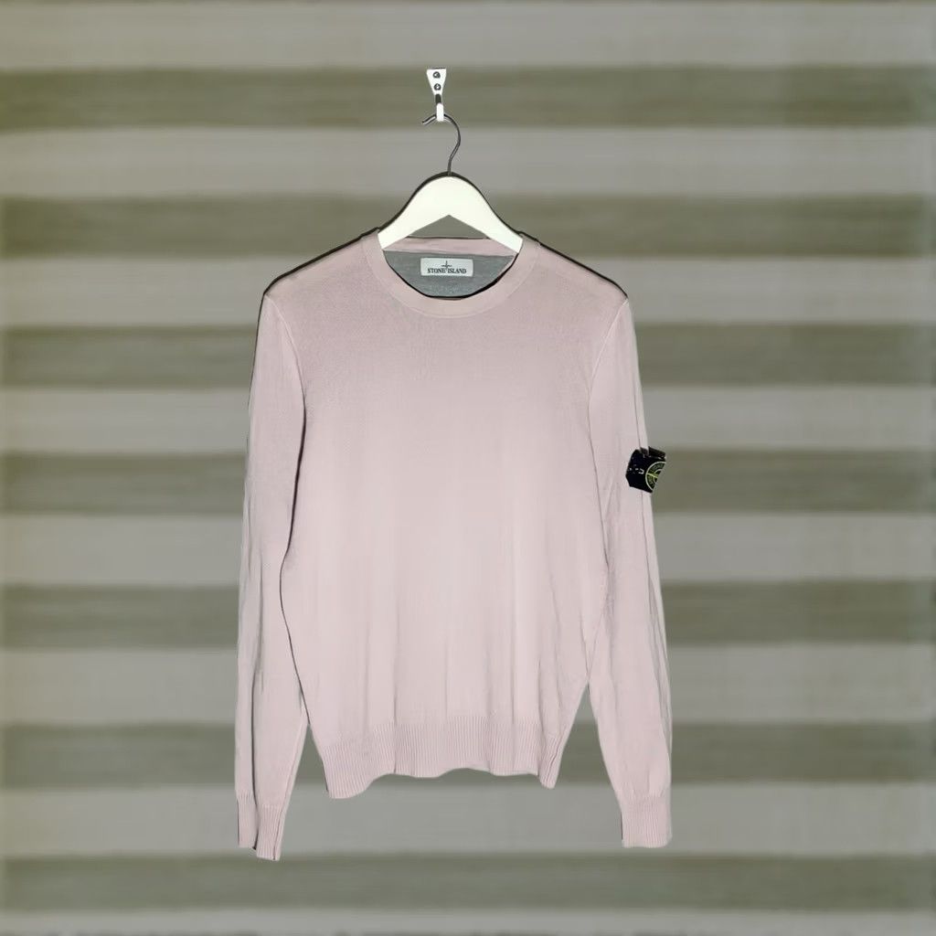 Stone Island Stone Island Crew Neck Pullover Sweater M Pink Mens Classic Designer Size US M / EU 48-50 / 2 - 1 Thumbnail