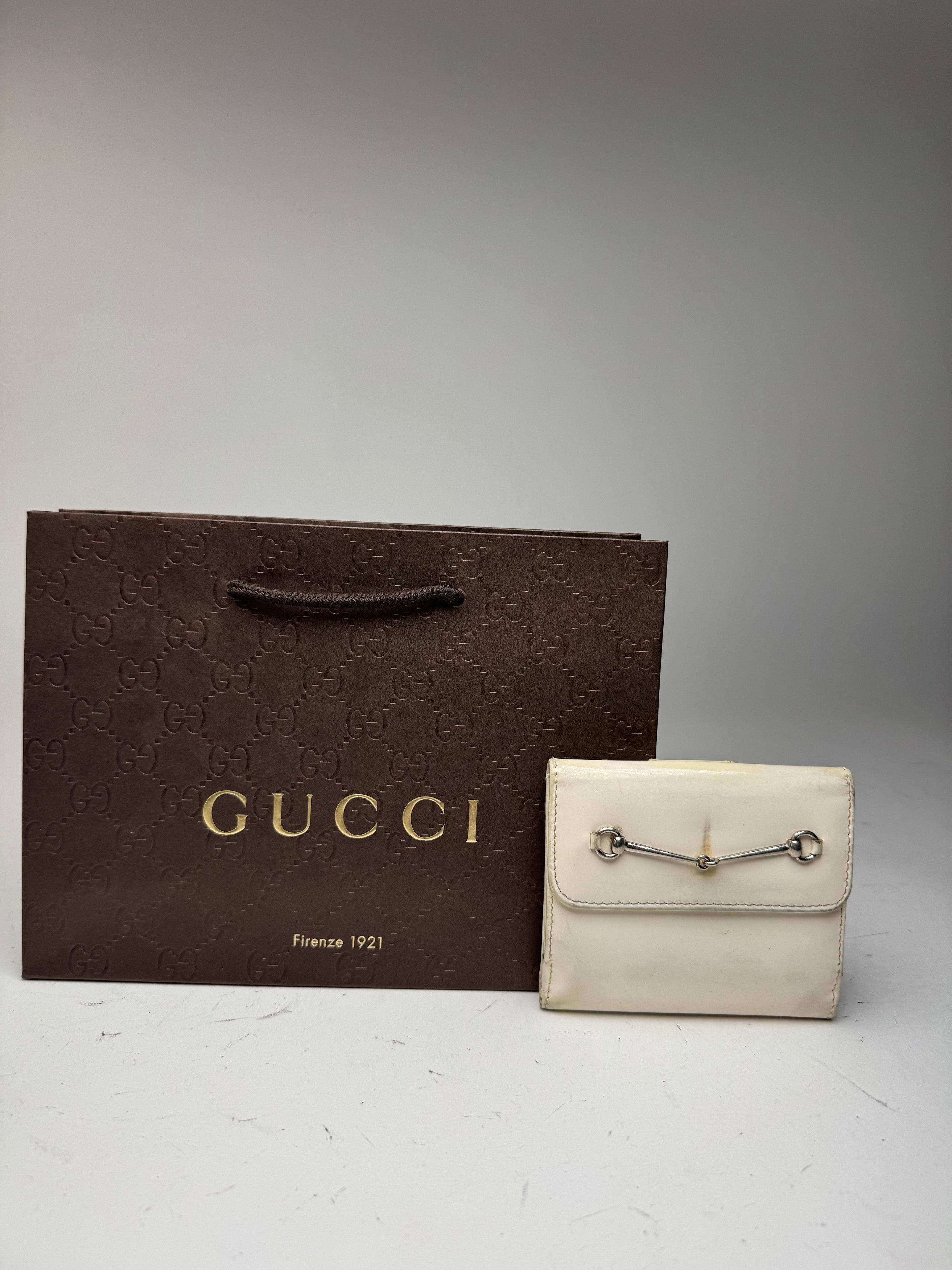 Gucci Vintage Patent Leather wallet white Size ONE SIZE - 1 Thumbnail