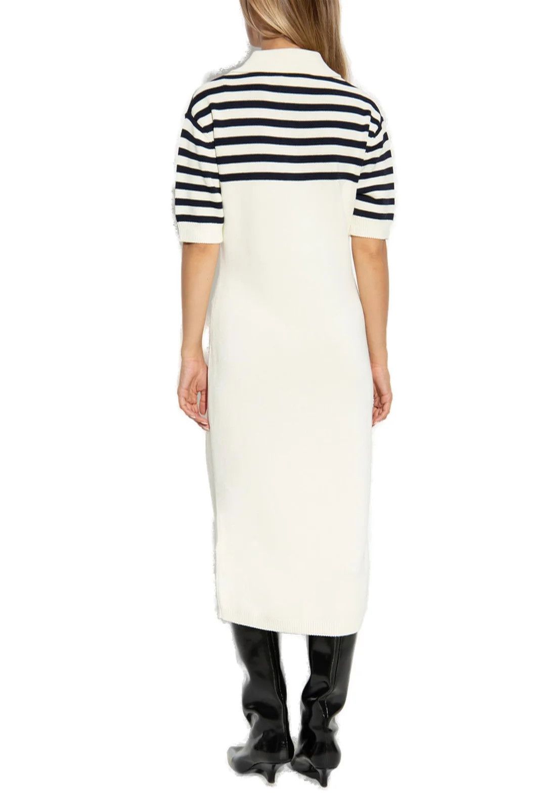 Givenchy o1srvl11e0725 4G Striped Polo Dress in Black/White Size XS / US 0-2 / IT 36-38 - 3 Thumbnail