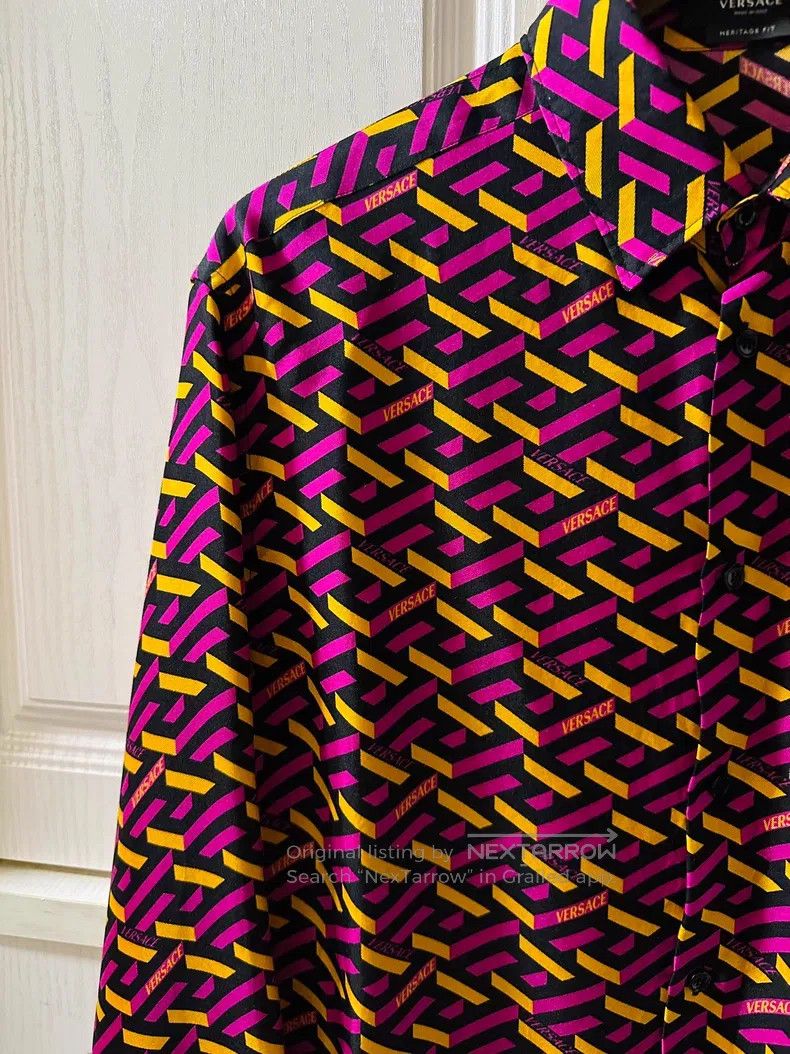 Versace Versace Silk shirt top Size US L / EU 52-54 / 3 - 5 Thumbnail