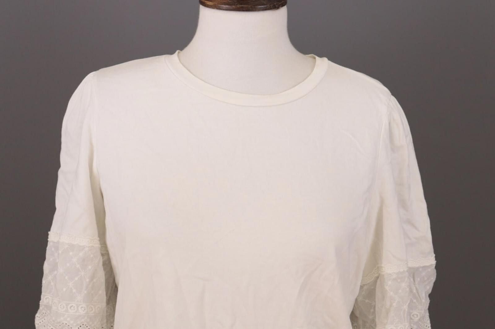 Lauren Ralph Lauren Lauren Ralph Lauren White Floral Blouse Shirt Size M Size L / US 10 / IT 46 - 4 Thumbnail