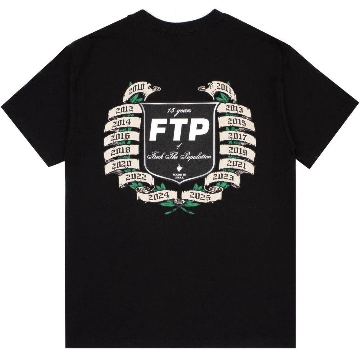 Fuck The Population 15 YEAR ANNIVERSARY TEE(BLACK) Size US L / EU 52-54 / 3 - 2 Thumbnail