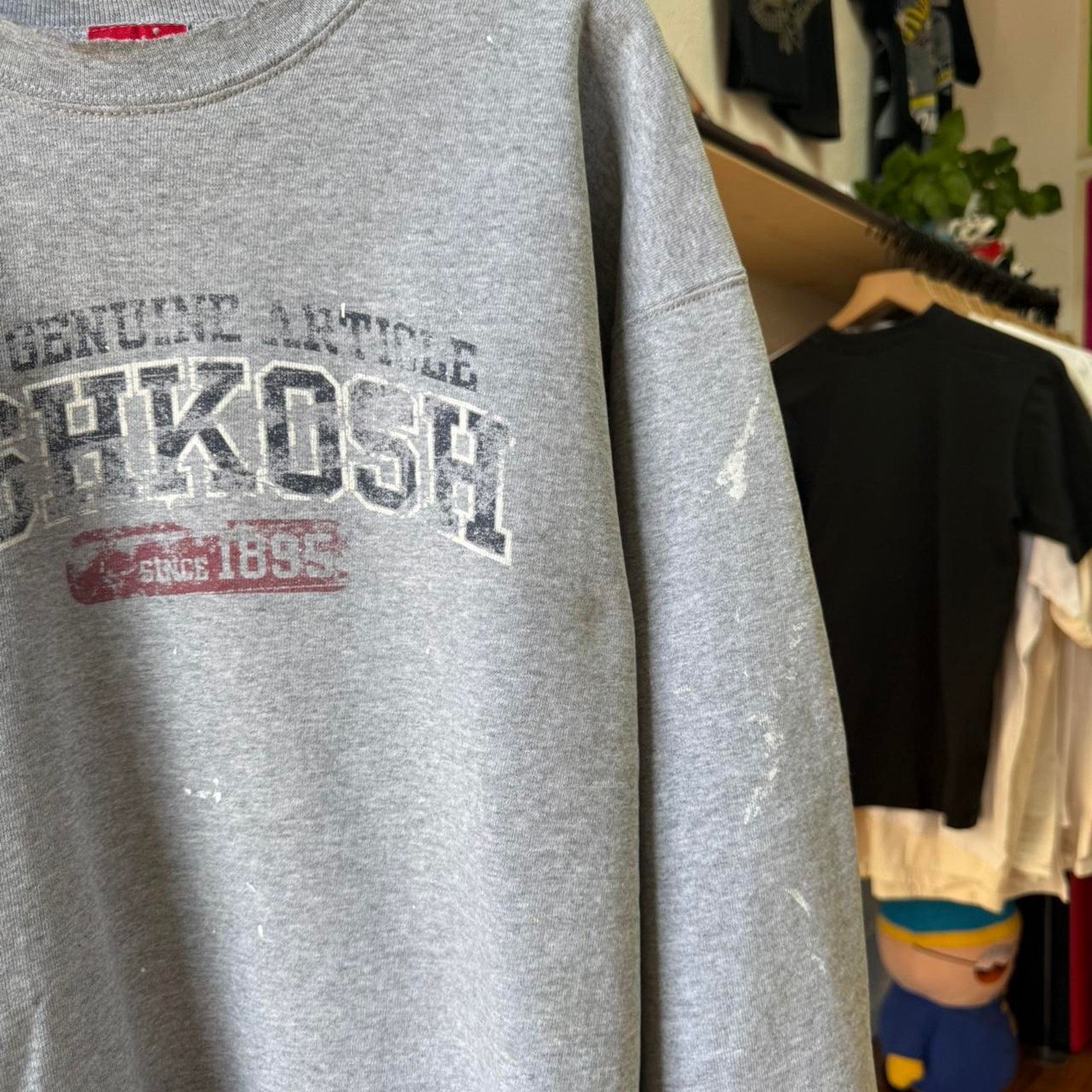 Fruit Of The Loom × Vintage Vintage 90s Oshkosh Paint Splatter Crewneck Size US XL / EU 56 / 4 - 5 Thumbnail