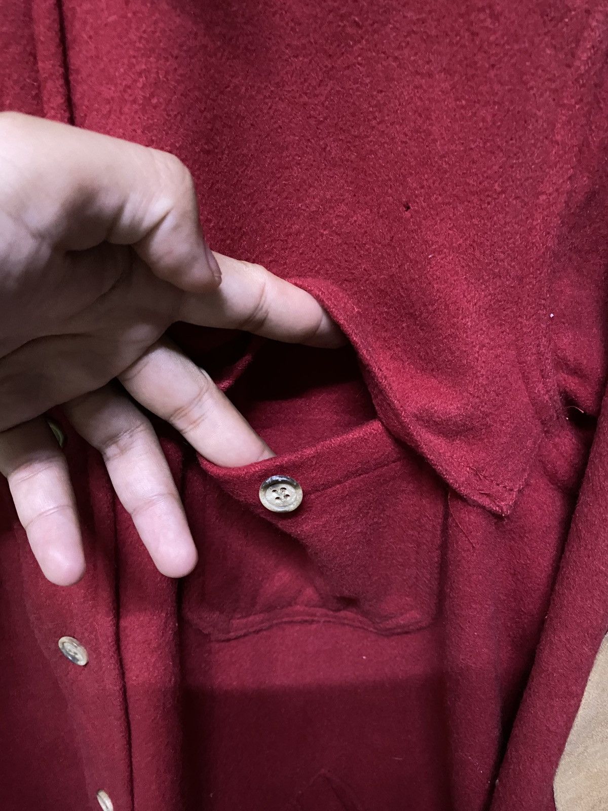 Vintage × Woolrich Woolen Mills Vintage Woolrich Red Mackinaw Hunting Jacket Size US L / EU 52-54 / 3 - 7 Thumbnail