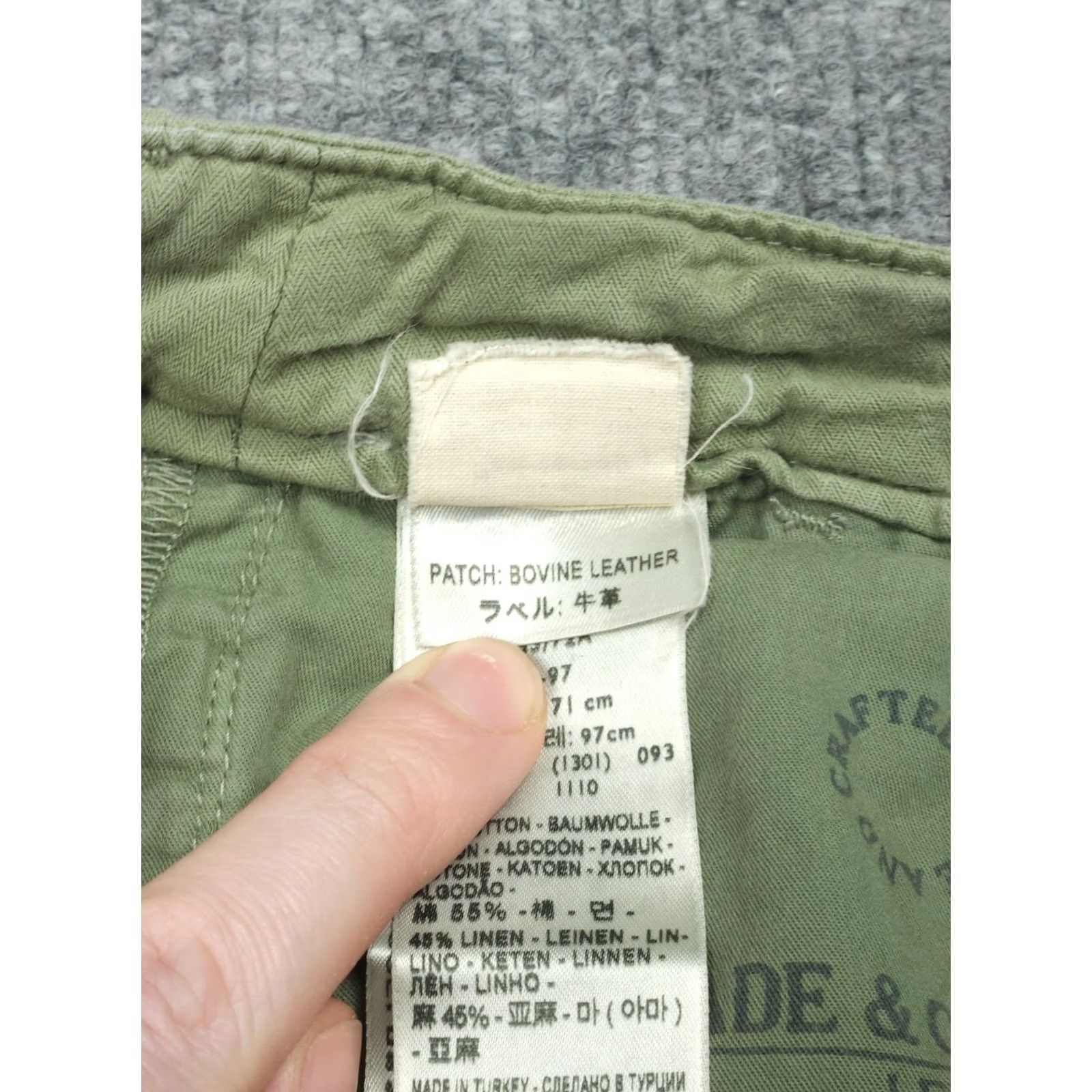 Levi's Levi'S Made & Crafted Green Cropped Linen Pants Mens 28 x 28 (FITS Size US 28 / EU 44 - 7 Thumbnail