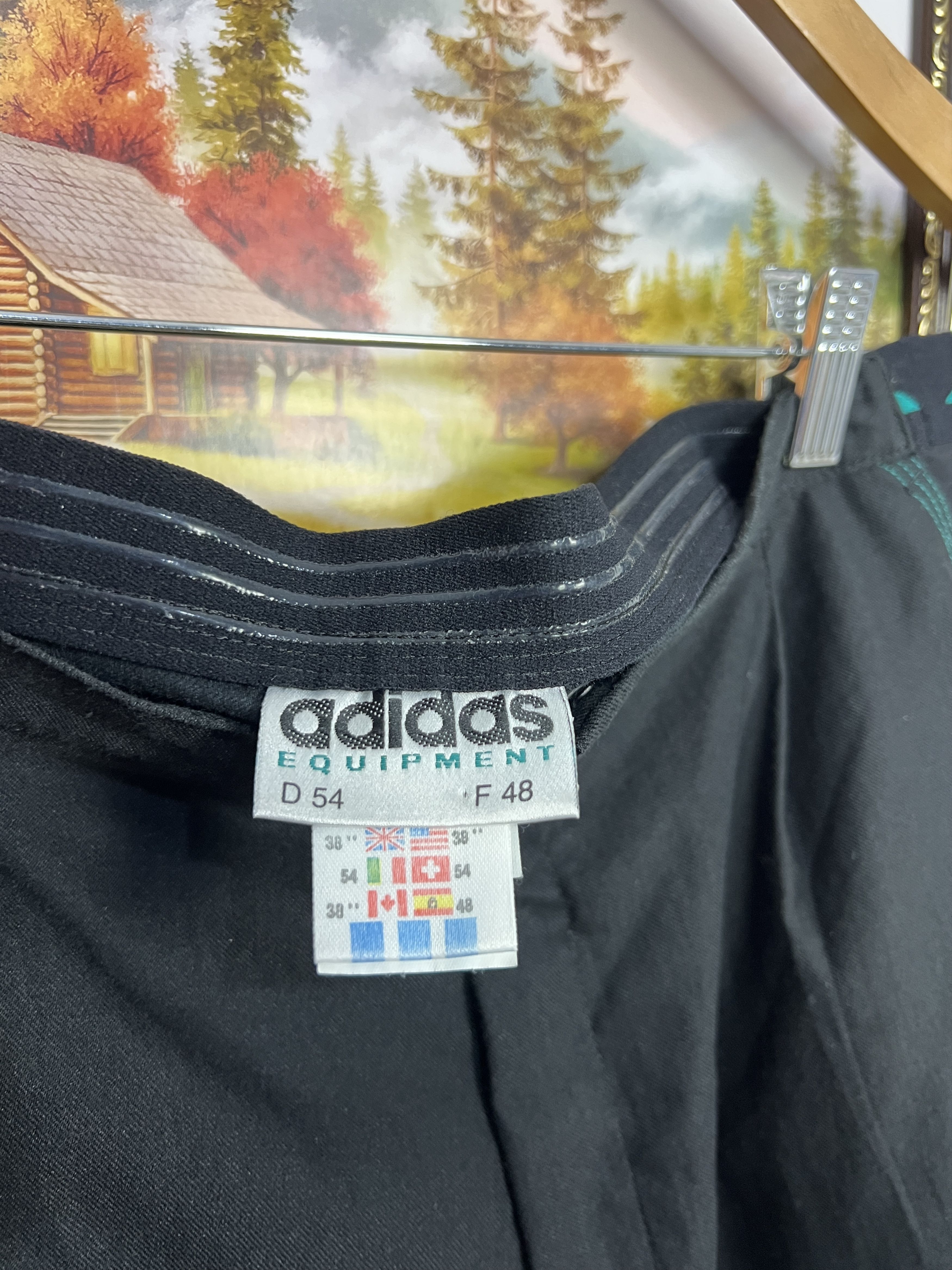 Adidas Vintage 90's Originals Black Tennis Athletic Shorts Rare Size US 36 / EU 52 - 8 Thumbnail