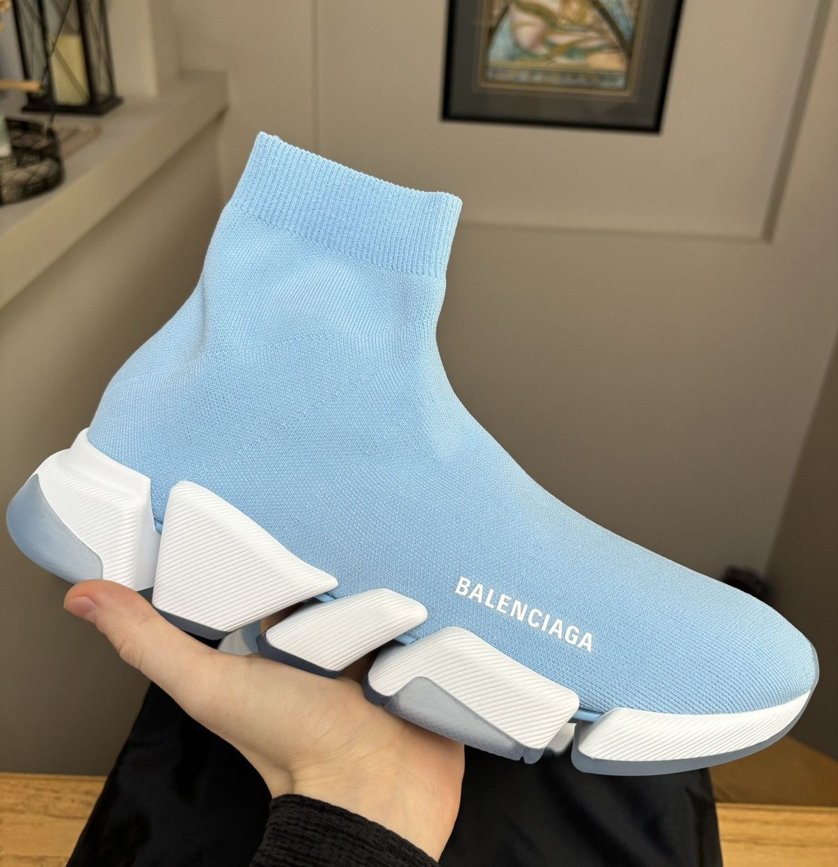 Balenciaga Balenciaga Baby Blue 2.0 Speed Runners Size US 11 / EU 44 - 3 Thumbnail