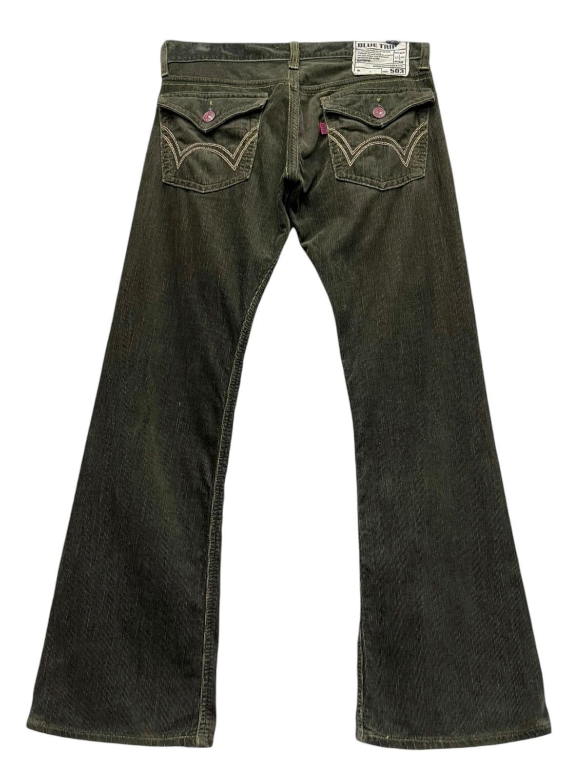 Edwin VERY RARE🔥VINTAGE CORDUROY EDWIN 503 FLARE MADE IN JAPAN💥 Size US 32 / EU 48 - 4 Thumbnail