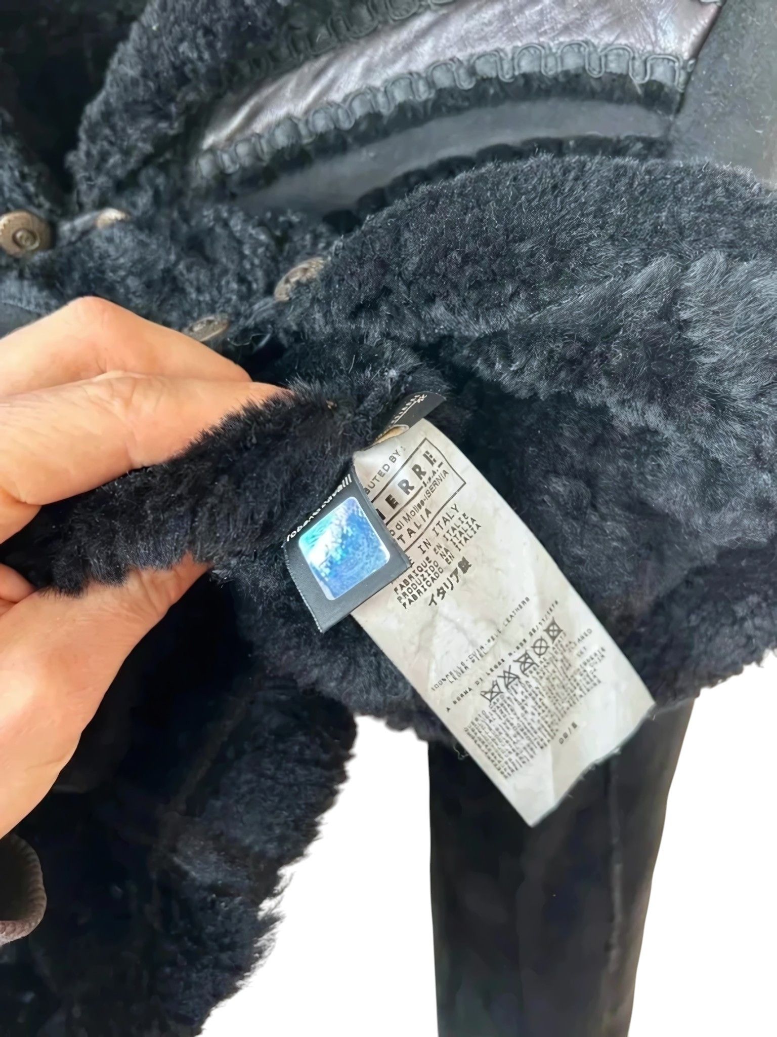 Roberto Cavalli SHEARLING SUEDE LEATHER JACKET Size M / US 6-8 / IT 42-44 - 6 Thumbnail