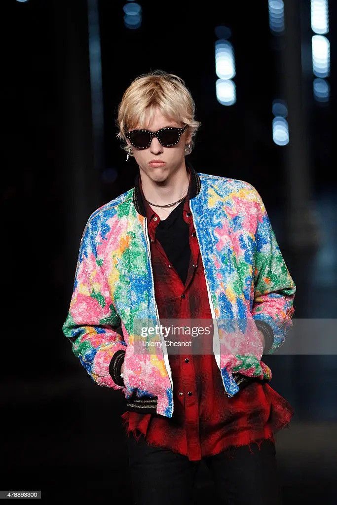 Saint Laurent Paris SAINT LAURENT PARIS BY HEDI SLIMANE 16SS SEQUIN BOMBERJACKET Size US S / EU 44-46 / 1 - 3 Thumbnail