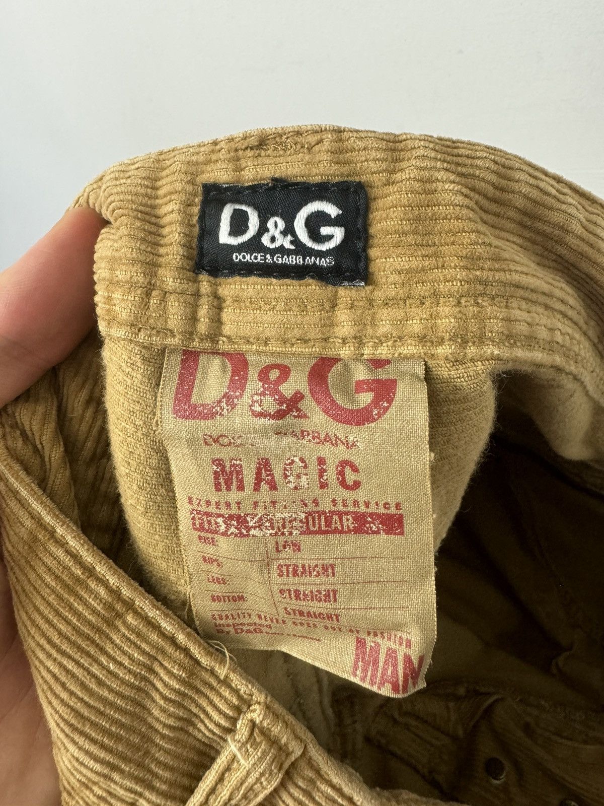 Dolce & Gabbana Vintage Y2k Dolce & Gabbana Corduroy Wool Pant Brown Size US 34 / EU 50 - 4 Thumbnail