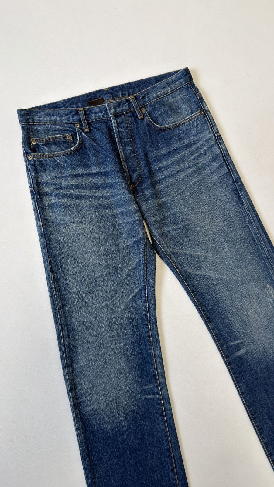 Dior S/S 03 21cm Blue MIJ Clawmark Jeans Size US 30 / EU 46 - 14 Thumbnail