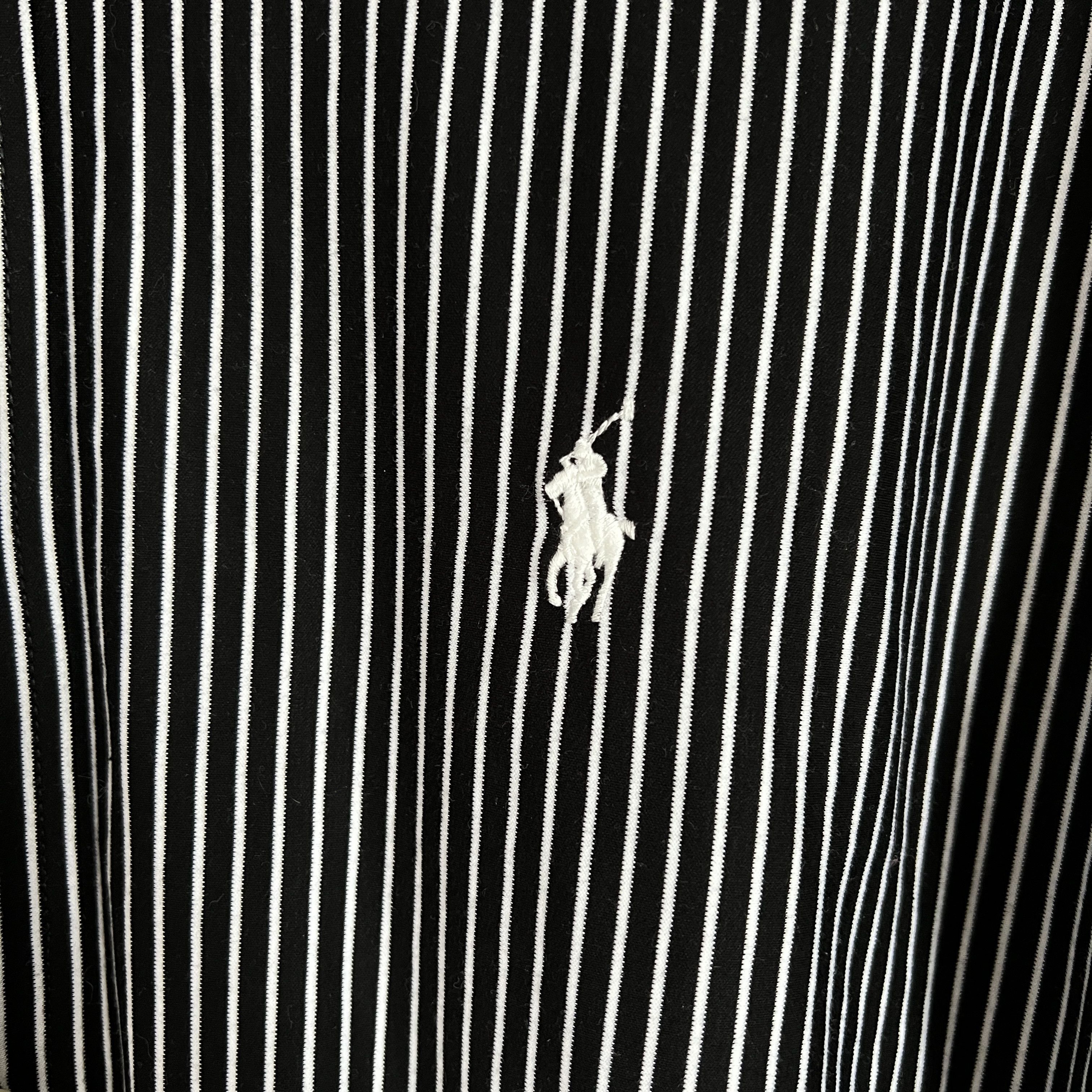 Polo Ralph Lauren Men's POLO RALPH LAUREN Knit Dress Shirt Slim Fit Stripped Size US XXL / EU 58 / 5 - 6 Thumbnail