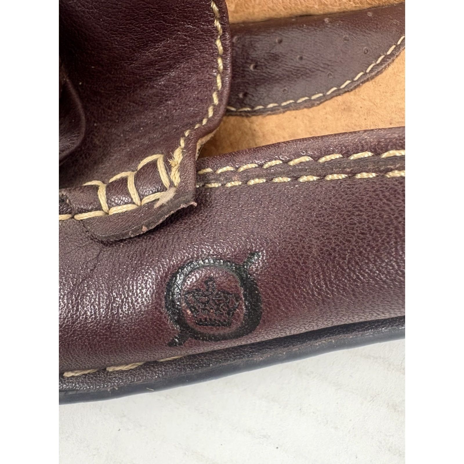 Born Born Women's Leather Flat Mules Size 7 Brown Casual Slip-On Comfort City Size US 7 / IT 37 - 4 Thumbnail