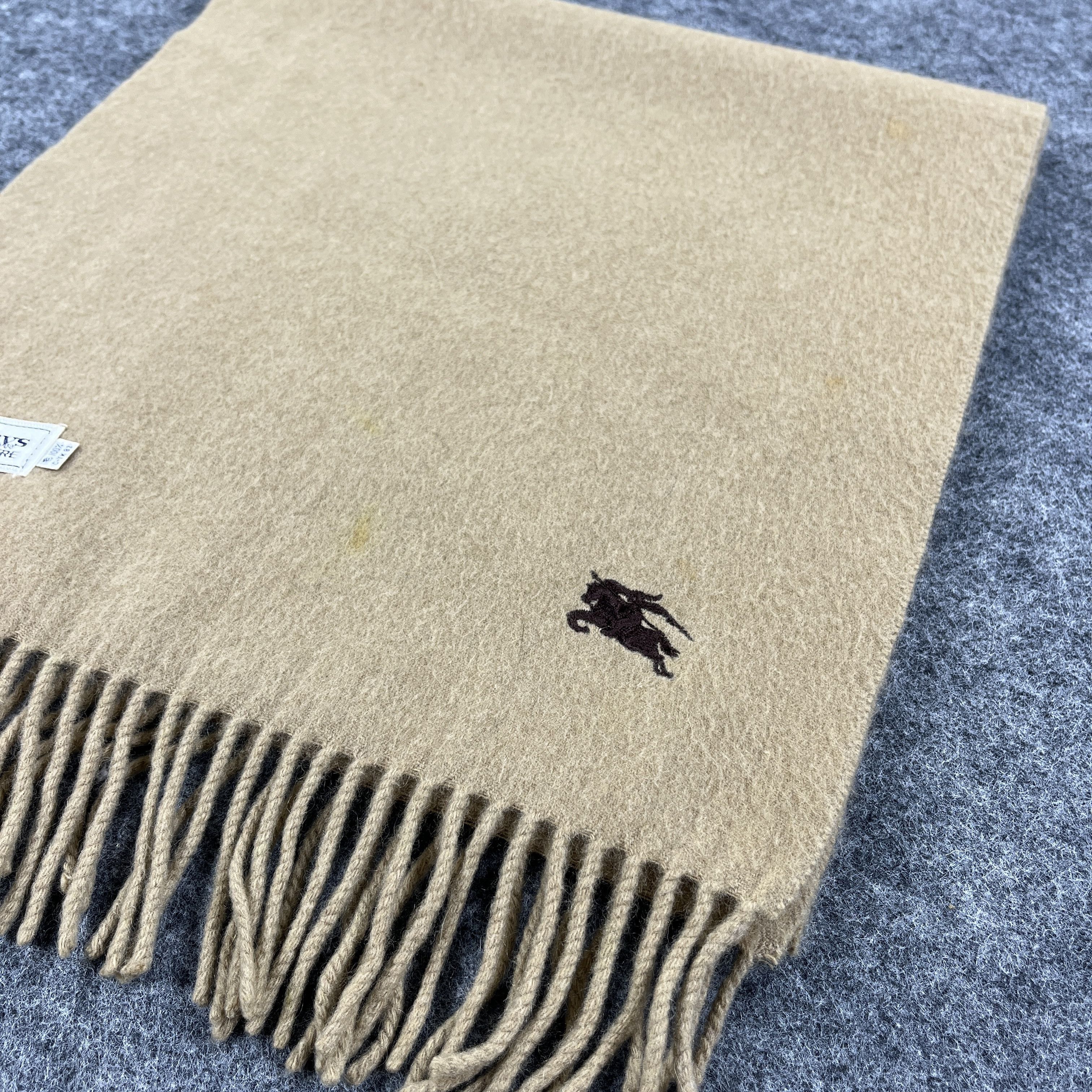 Burberry Burberry Cashmere Scarf / Muffler / Neckwear T1070 Size ONE SIZE - 12 Thumbnail
