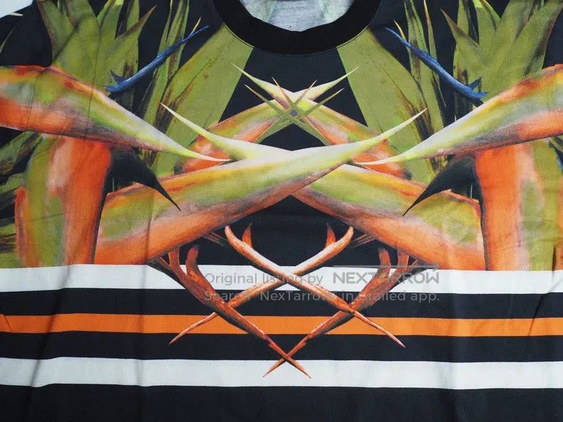 Givenchy Givenchy Black Half Body Paradise Bird Short Sleeve Size US XXS / EU 40 - 4 Thumbnail
