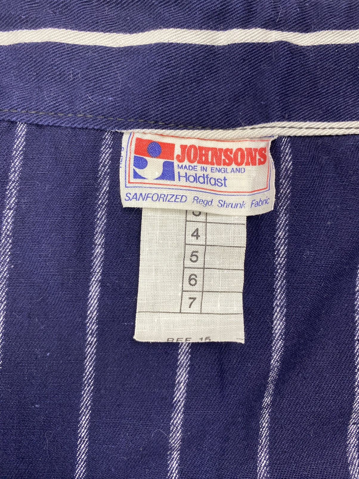 Vintage 1960’s Vintage Jonhsons Sanforized Pinstripe Selvedge Apron Size ONE SIZE - 7 Thumbnail