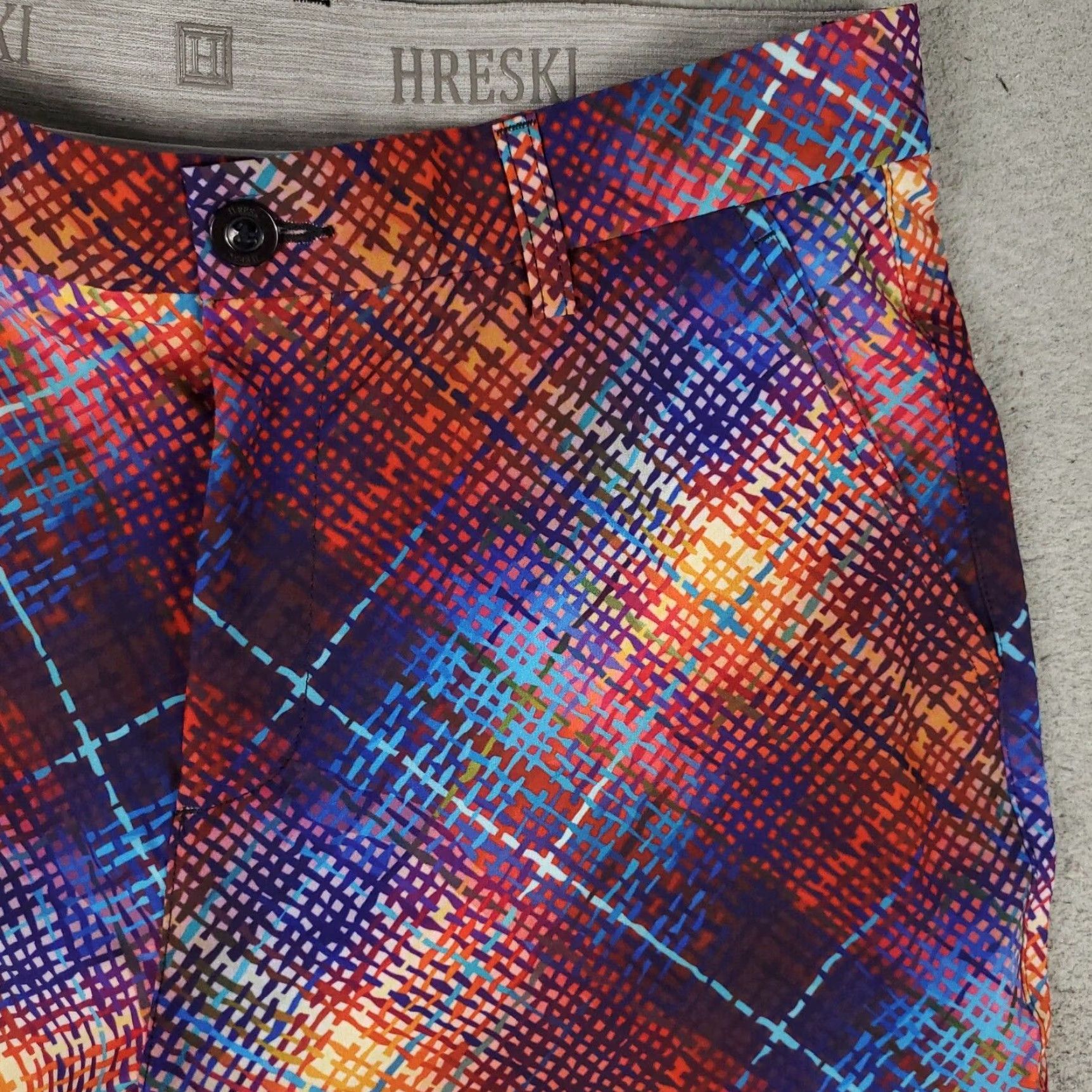 Vintage VINTAGE Hreski Men’s Shorts Size 32 Flat Front Chino Plaid Casual Golf Spring Summer Size US 32 / EU 48 - 3 Thumbnail
