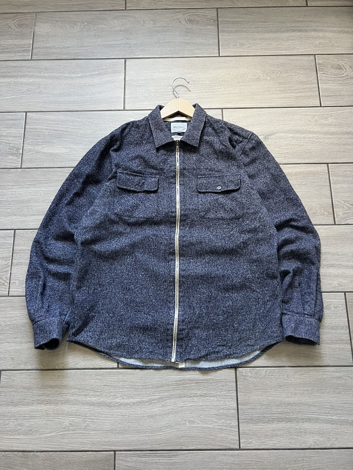 Norse Projects Vintage Overshirt NORSE PROJECTS Kyle Wool Pocket Jacket Size US L / EU 52-54 / 3 - 3 Thumbnail