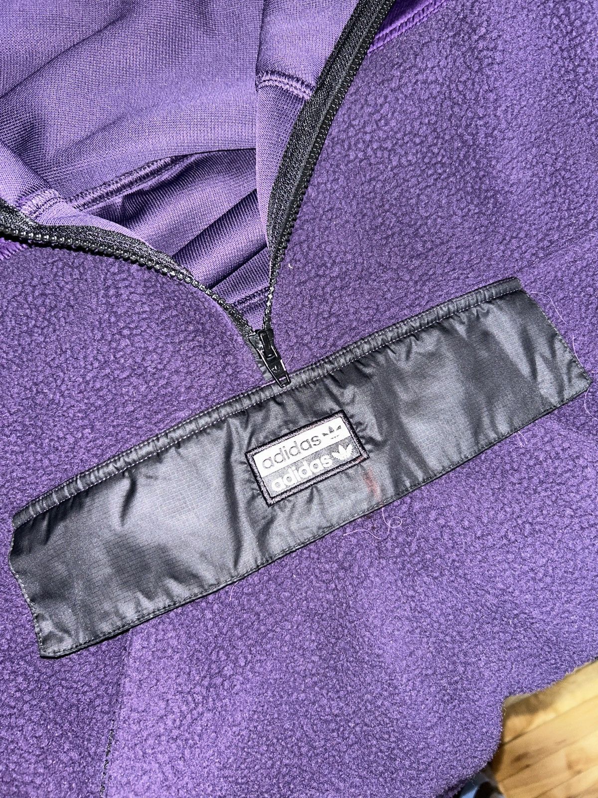 Adidas Adidas Originals Fleece Anorak — Purple Size US M / EU 48-50 / 2 - 4 Thumbnail