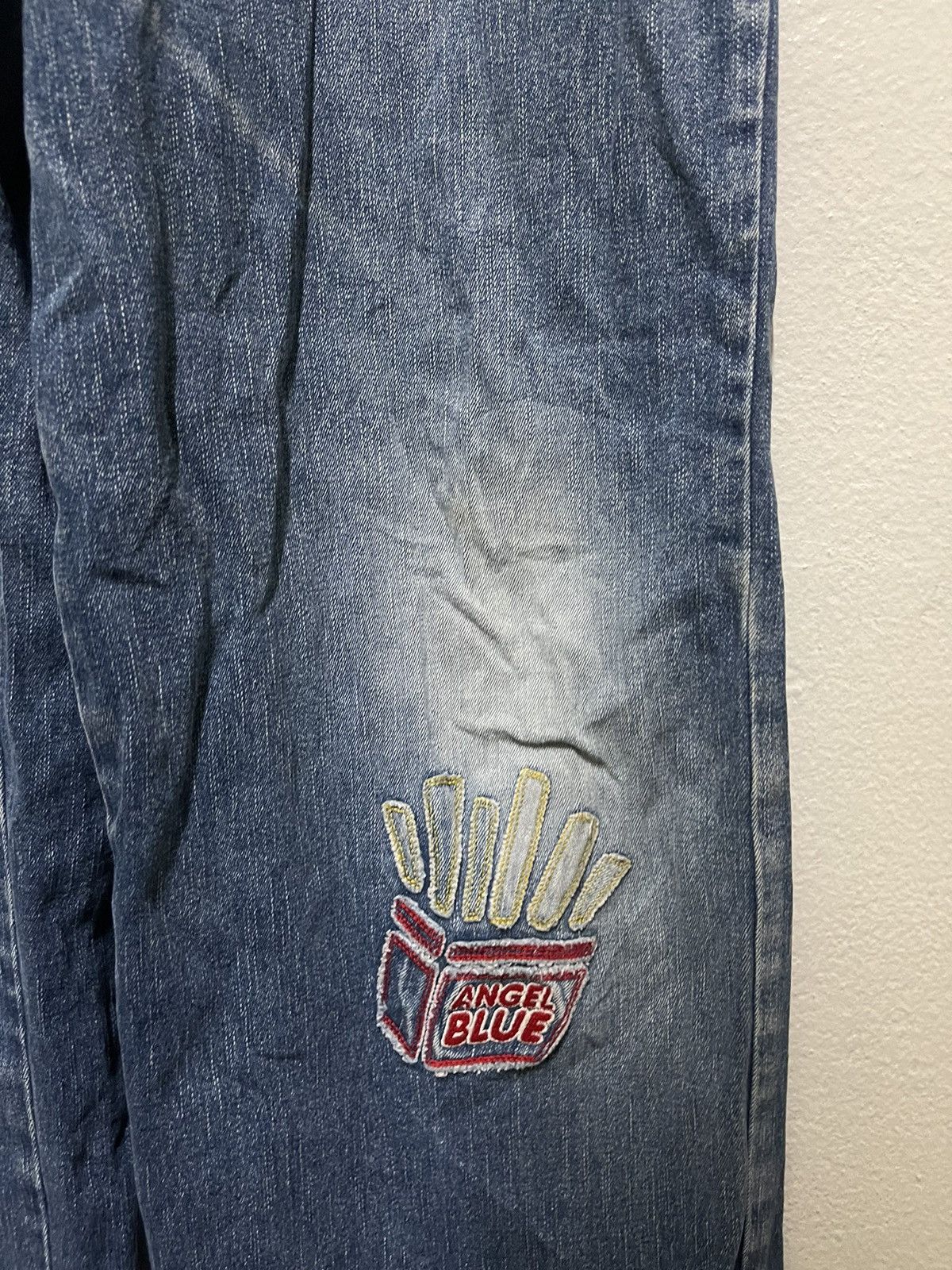 Angel Blue × Japanese Brand × Vintage Angel Blue Overall Patches Denim Size 30" / US 8 / IT 44 - 10 Thumbnail