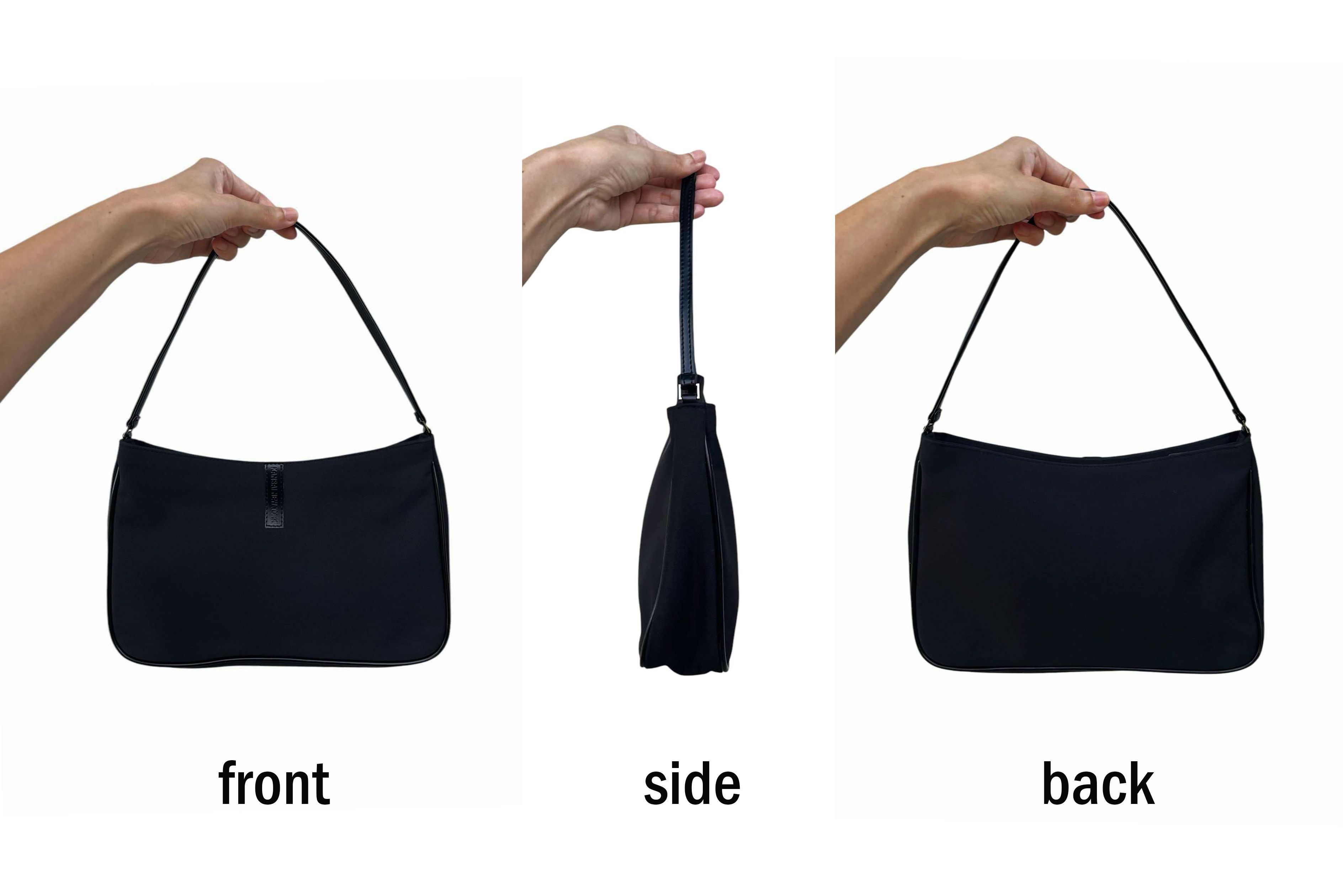 Japanese Brand KANSAI NEW YORK Black Nylon and Leather shoulder bag Size ONE SIZE - 9 Thumbnail