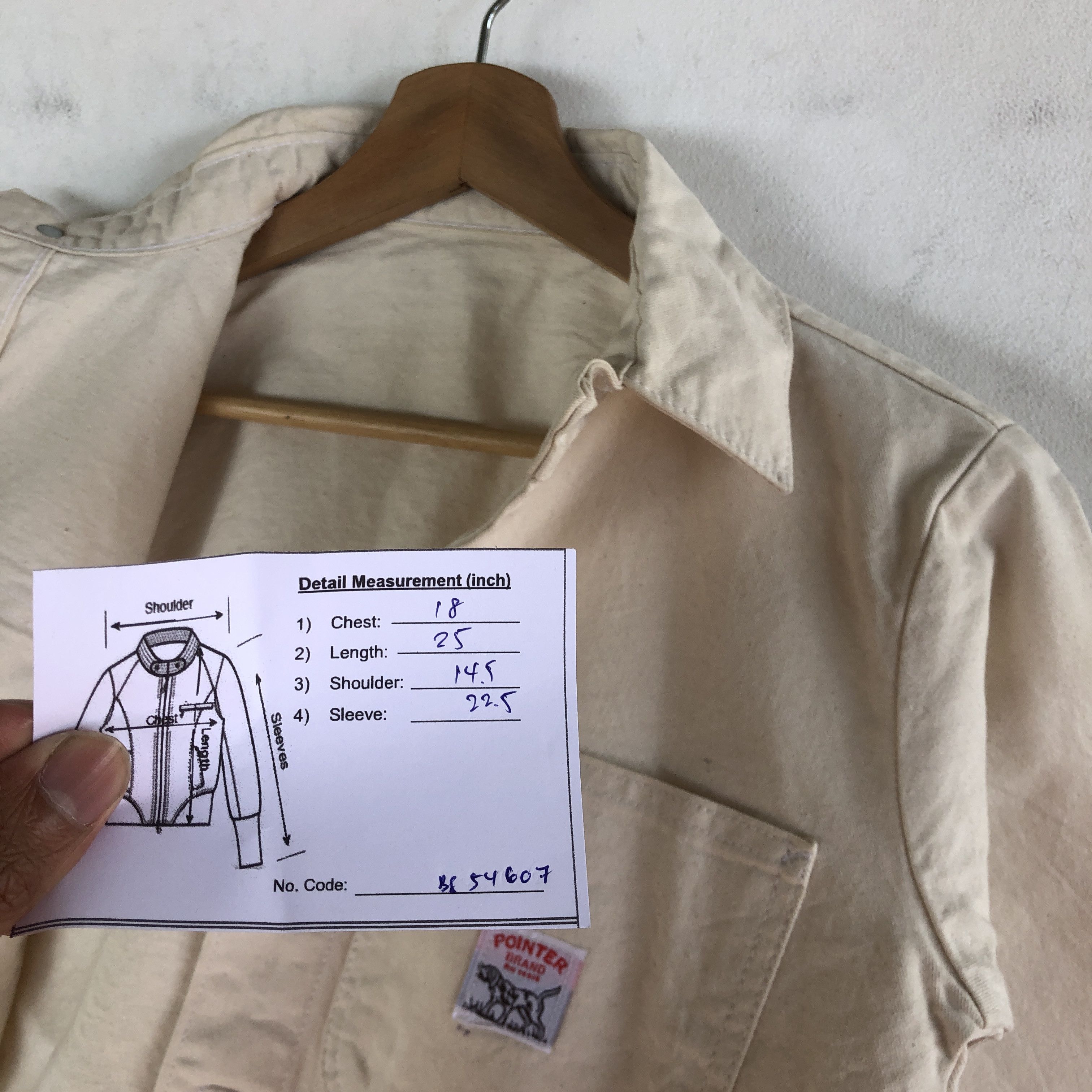 Vintage Vintage 80s Pointer Usa Chore Jacket Dirty Workers Jacket Size US S / EU 44-46 / 1 - 10 Thumbnail