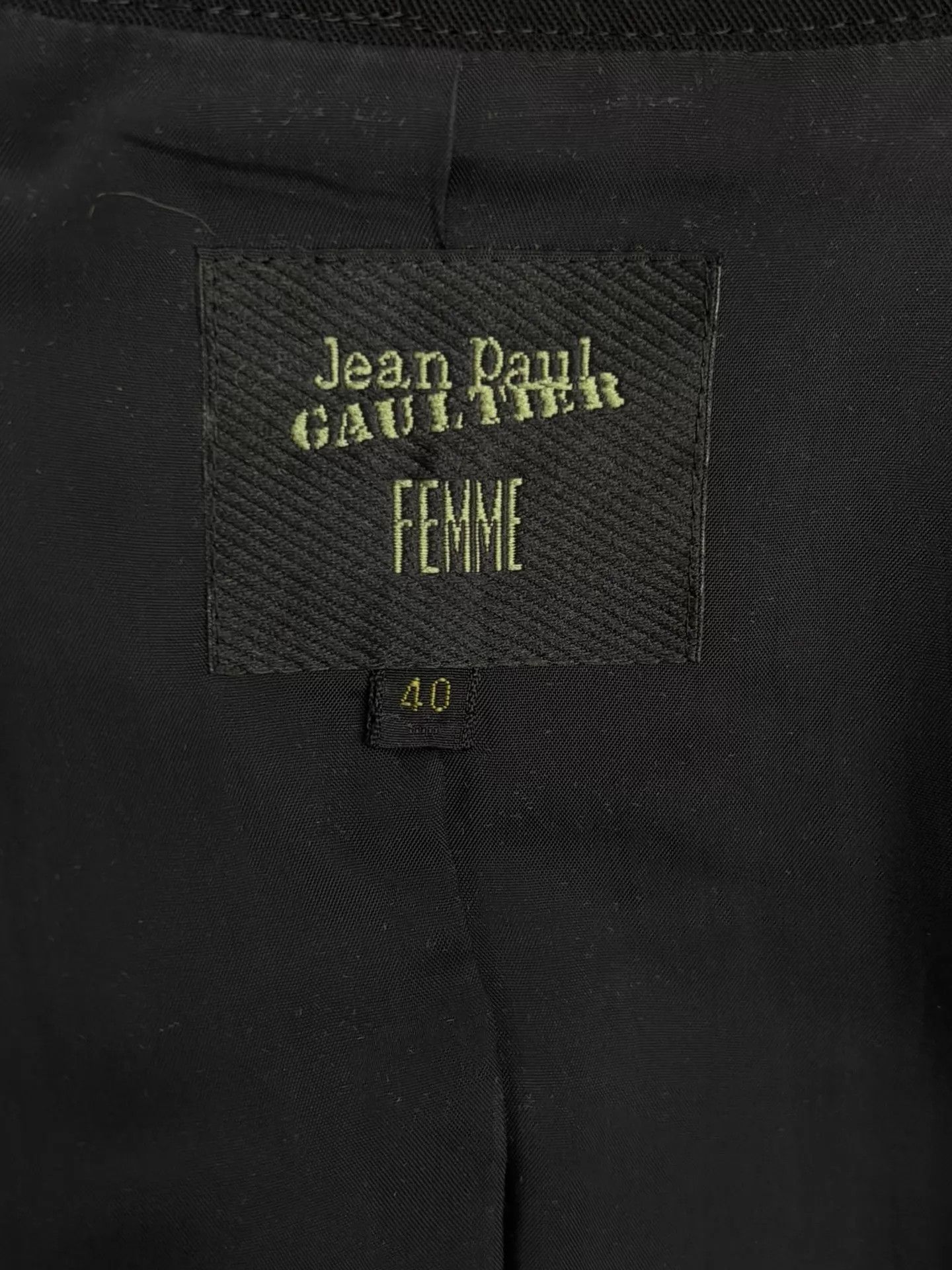 Jean Paul Gaultier JPG Vintage Rare Iron Ring Hollow Hem Dbl Zip Coat 40 Size S / US 4 / IT 40 - 6 Thumbnail