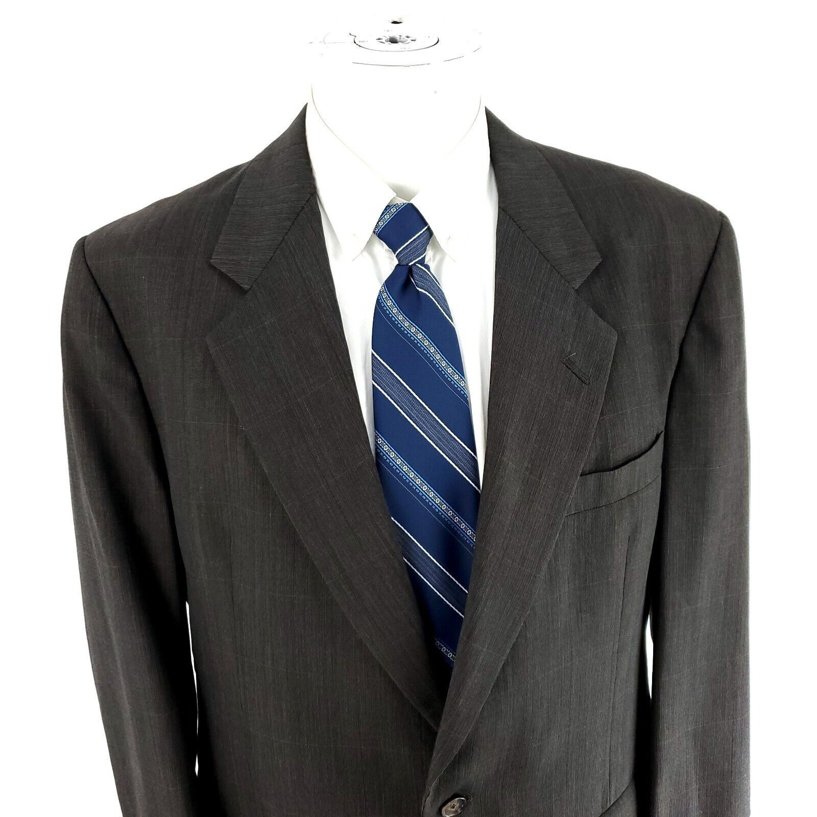 Hart Schaffner Marx Hart Schaffner Marx Wool 2 Button Blazer 40R Gray W/ Multi C Size 40R - 1 Thumbnail