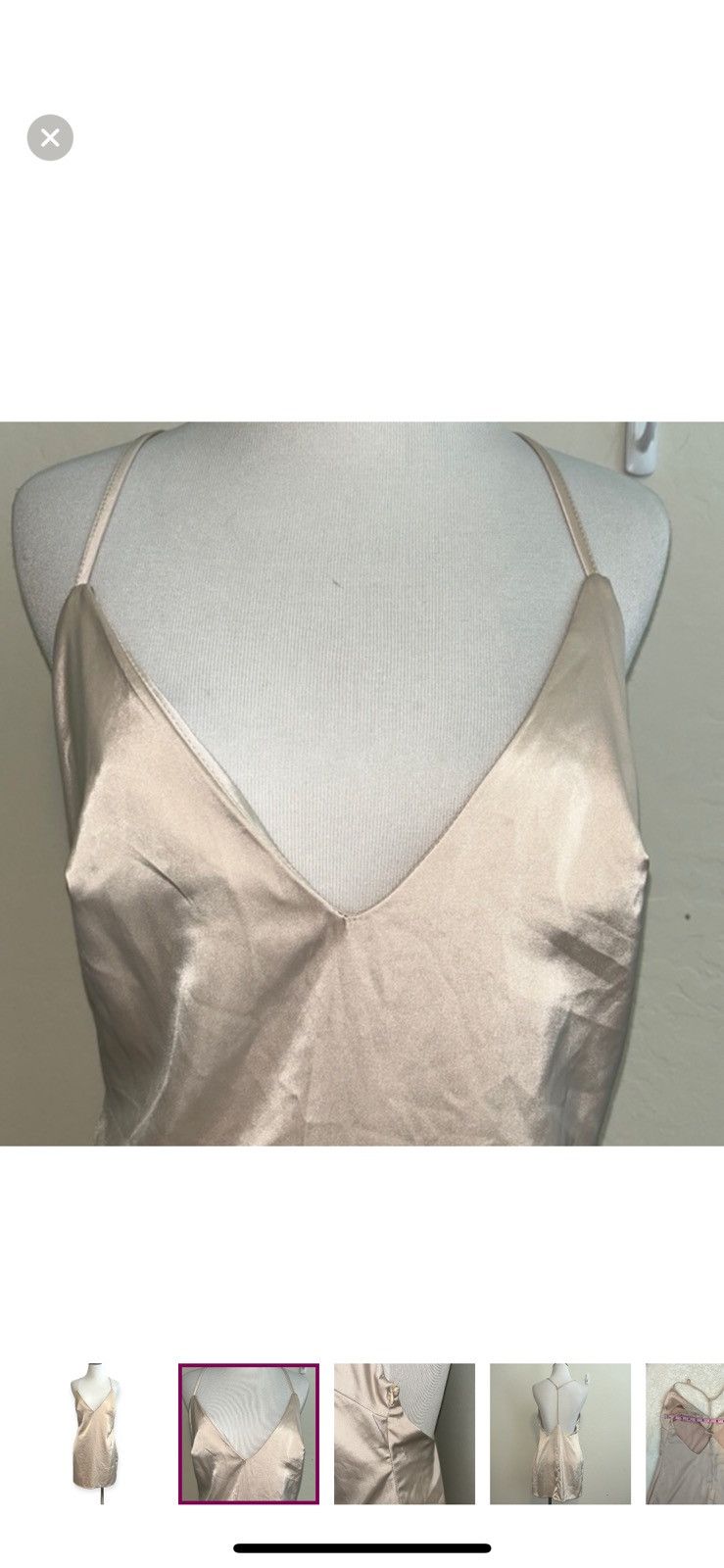 Nasty Gal Nasty gal nude silky dress size 4 Size S / US 4 / IT 40 - 4 Thumbnail