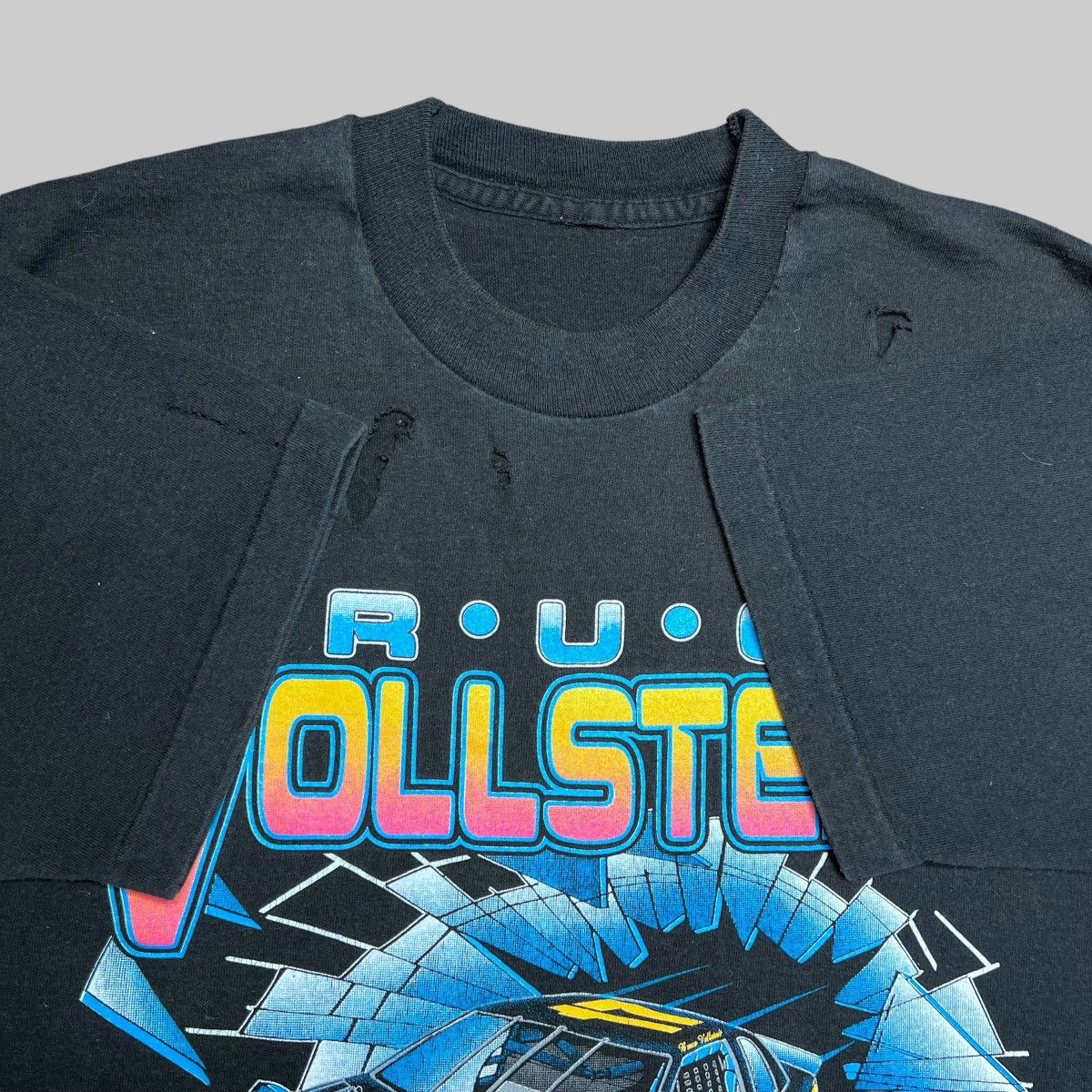 NASCAR × Vintage Vintage 1990s Bruce Vollstedt Racing Car Nascar Graphic Tee Size US L / EU 52-54 / 3 - 3 Thumbnail