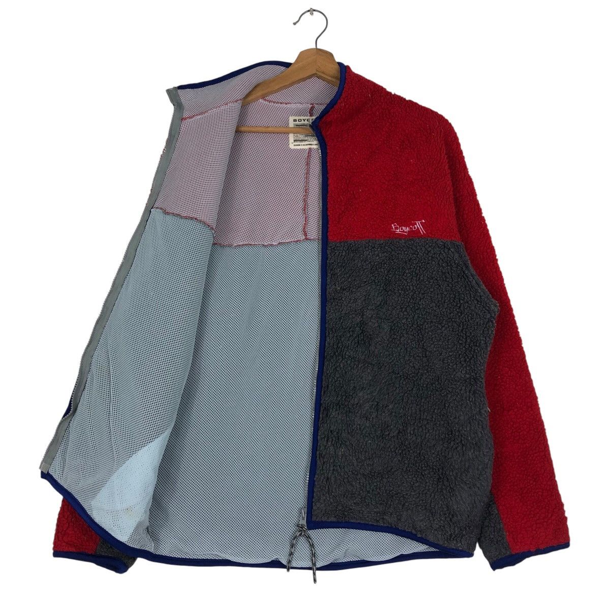 Boycott 📌Vintage Fleece Dip Pile Sherpa Jacket Multi Colour Boycott Size US M / EU 48-50 / 2 - 12 Thumbnail