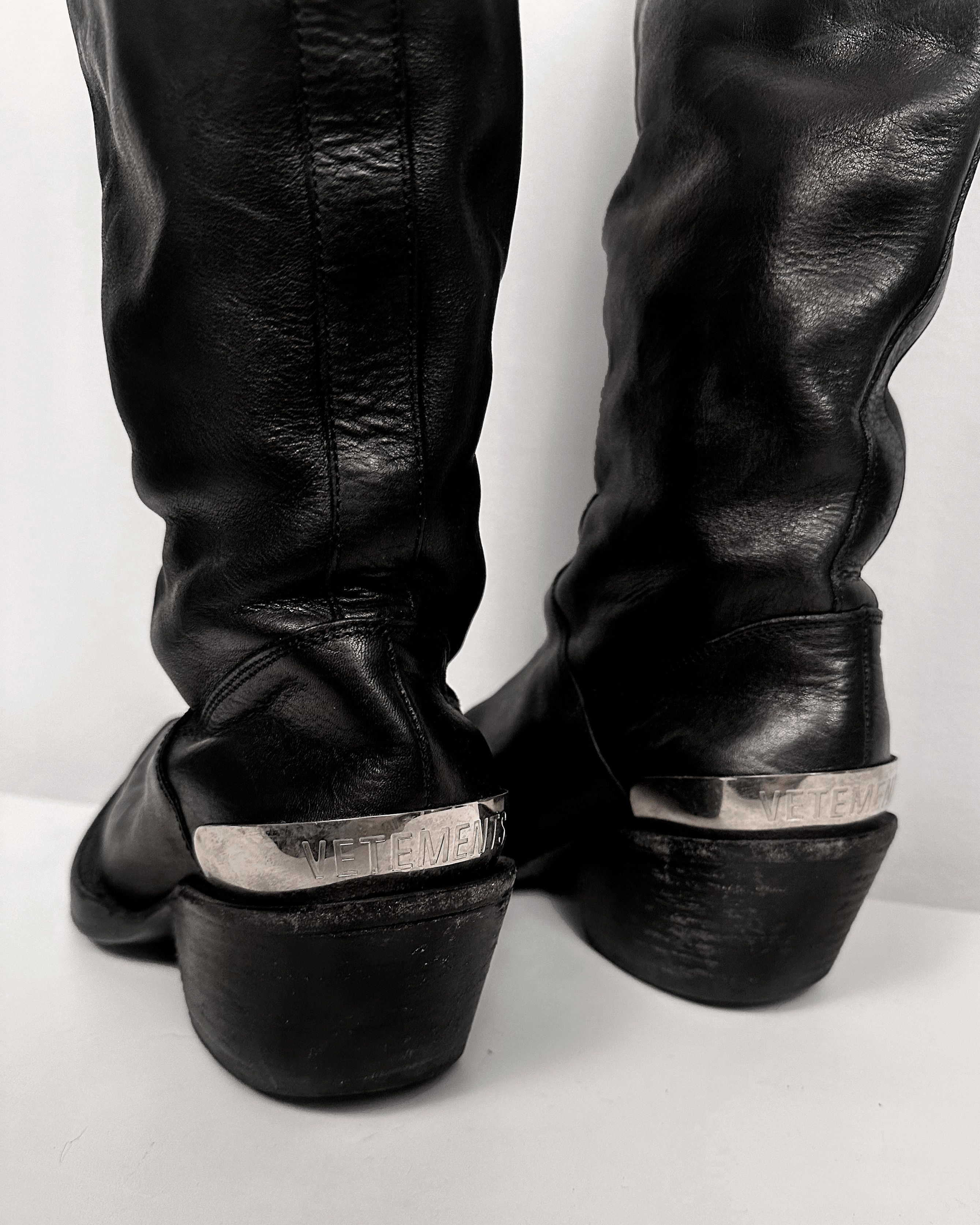 Vetements Vetements Metal Toe Cap Western Cowboy Boots Size US 5 / EU 37 - 9 Thumbnail