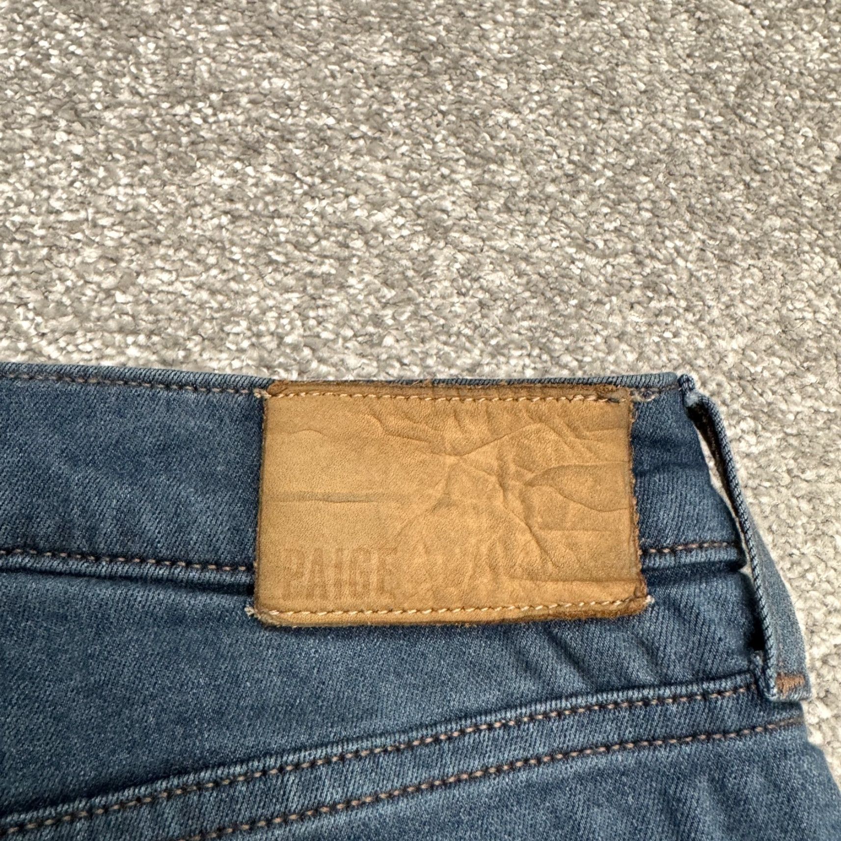 Paige Paige Lennox Jeans Mens 34x27 Blue Slim Straight Stretch Casual Size US 34 / EU 50 - 4 Thumbnail