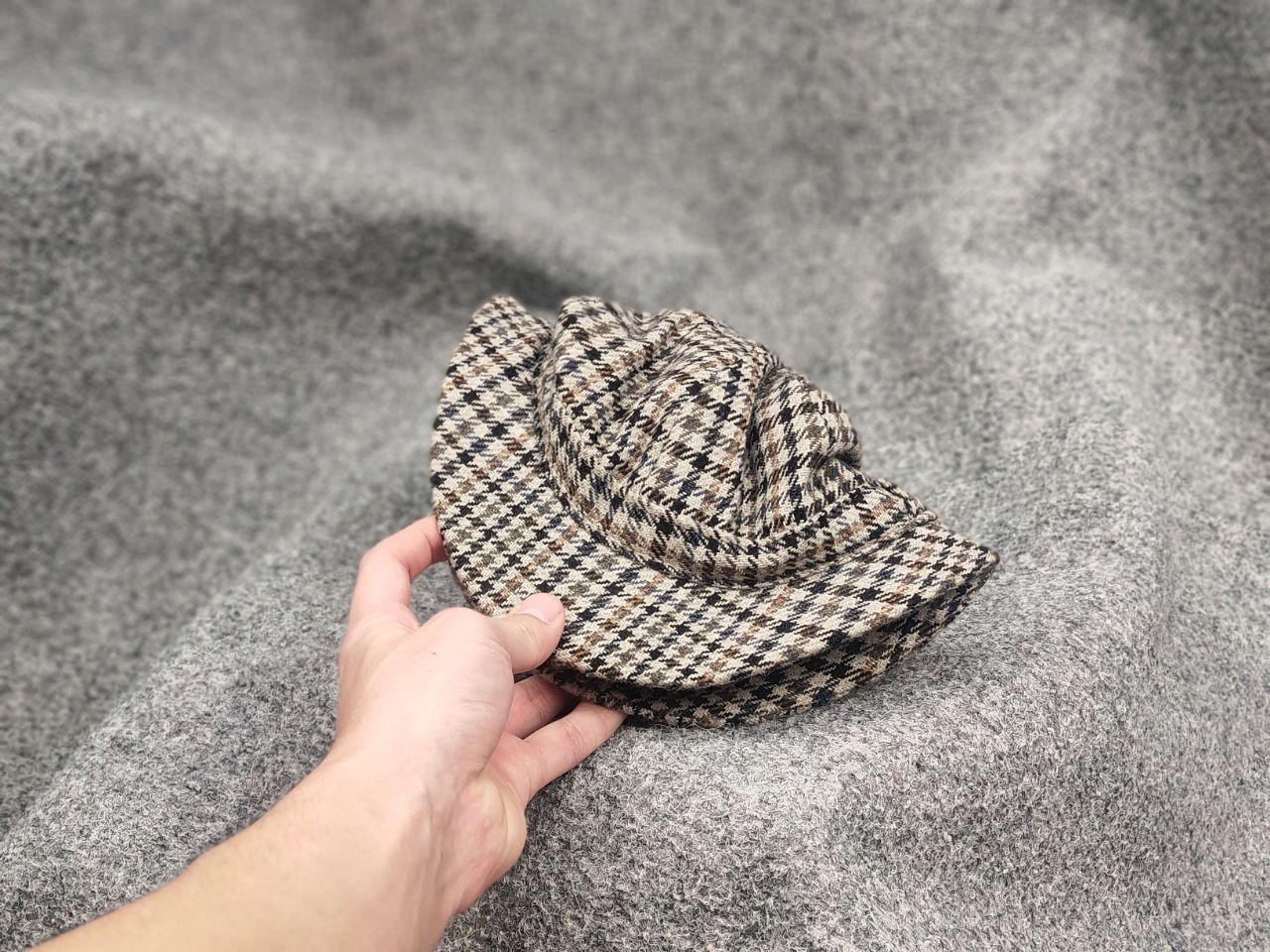 Barbour Vintage 70's Barbour Wool Tweed Sherlock Holmes trilby hat Size ONE SIZE - 13 Thumbnail