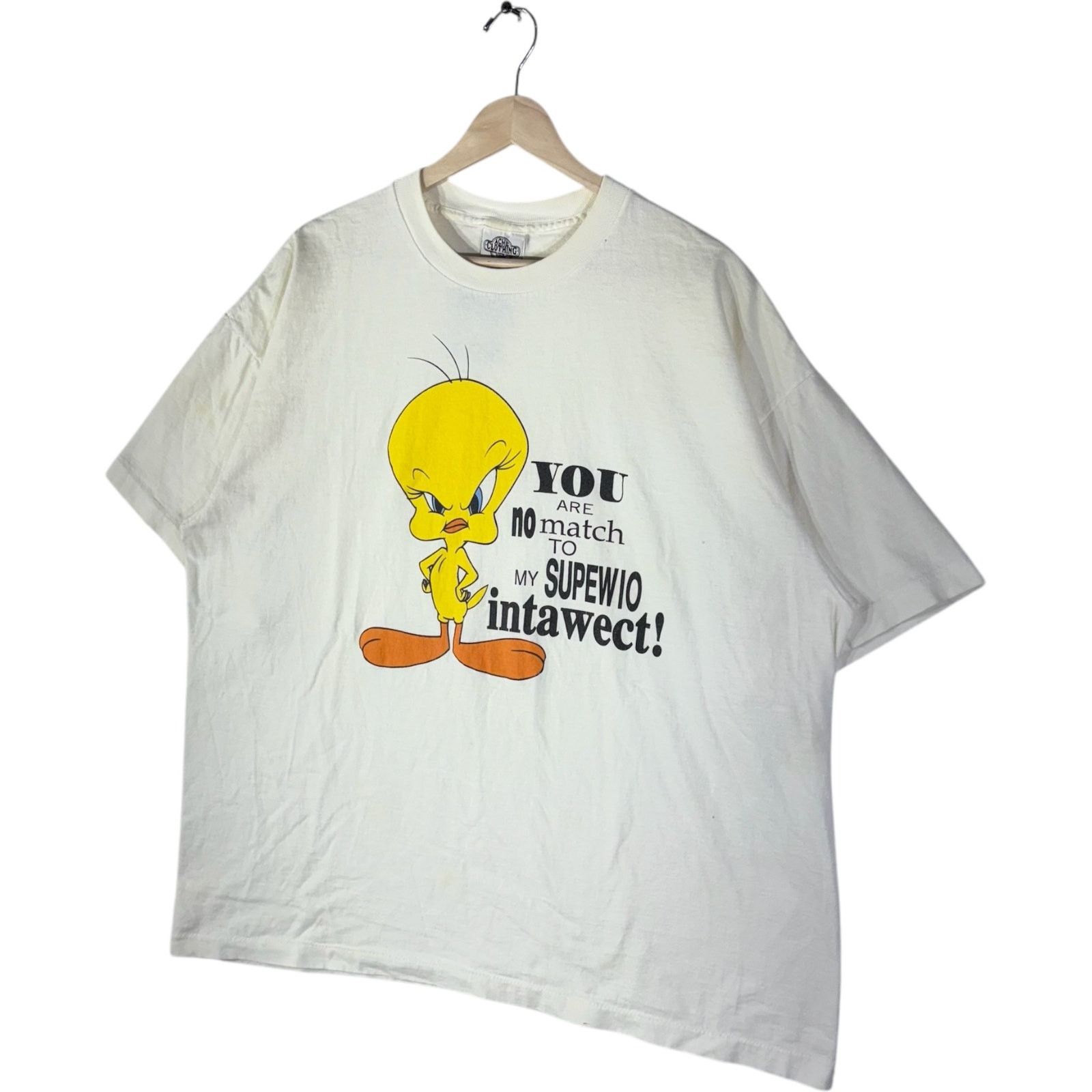 Warner Bros Vintage Looney Tunes Tweety Bird Humor Cartoon Tee 2XL Size US XXL / EU 58 / 5 - 3 Thumbnail